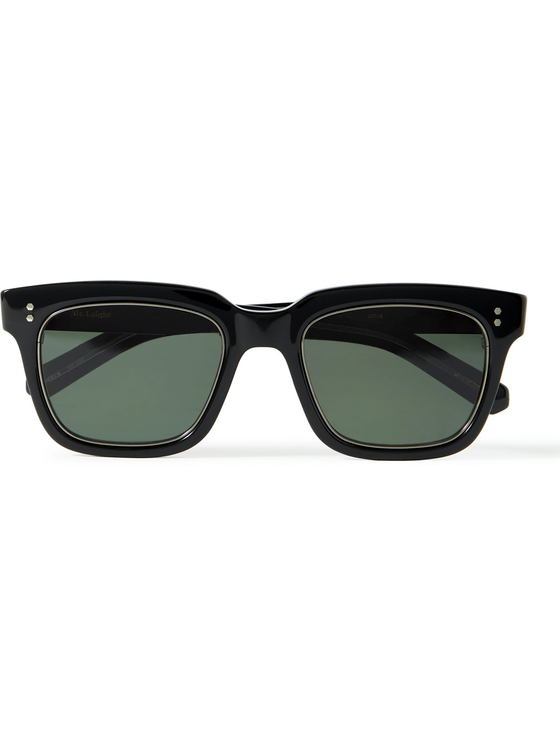 Mr Leight Arnie D-frame Acetate Sunglasses In Black