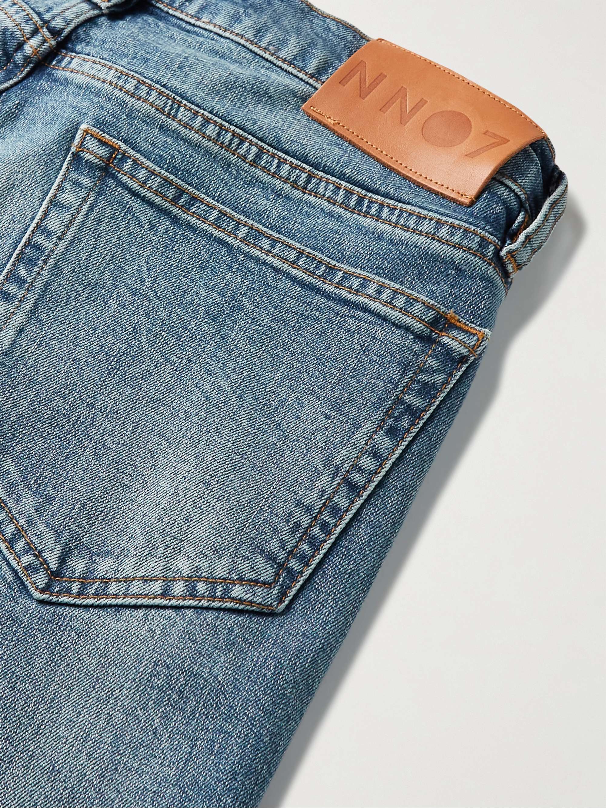 NN07 Slater 1838 Slim-Fit Tapered Distressed Jeans