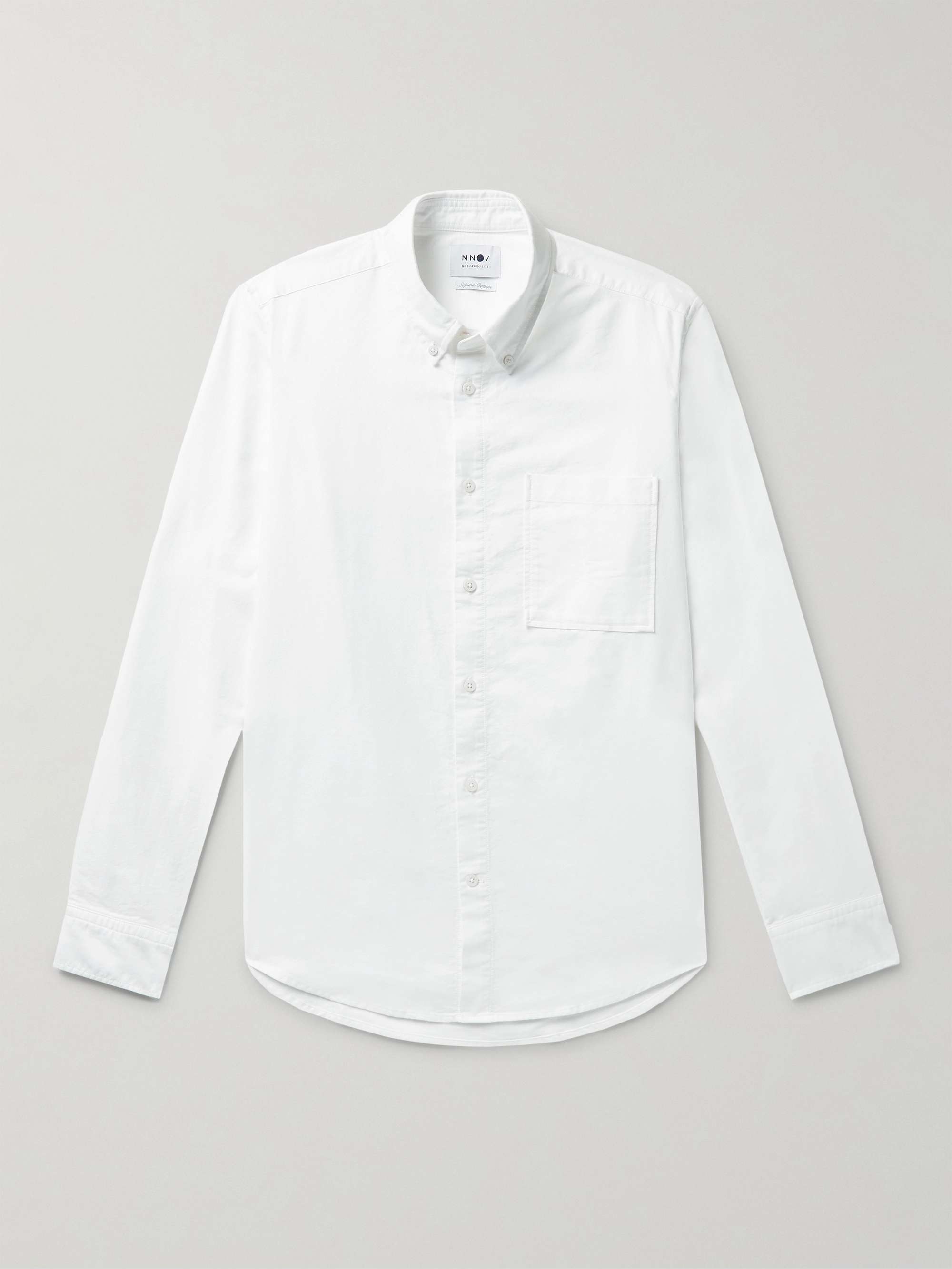 NN07 Arne Button-Down Collar Cotton Oxford Shirt