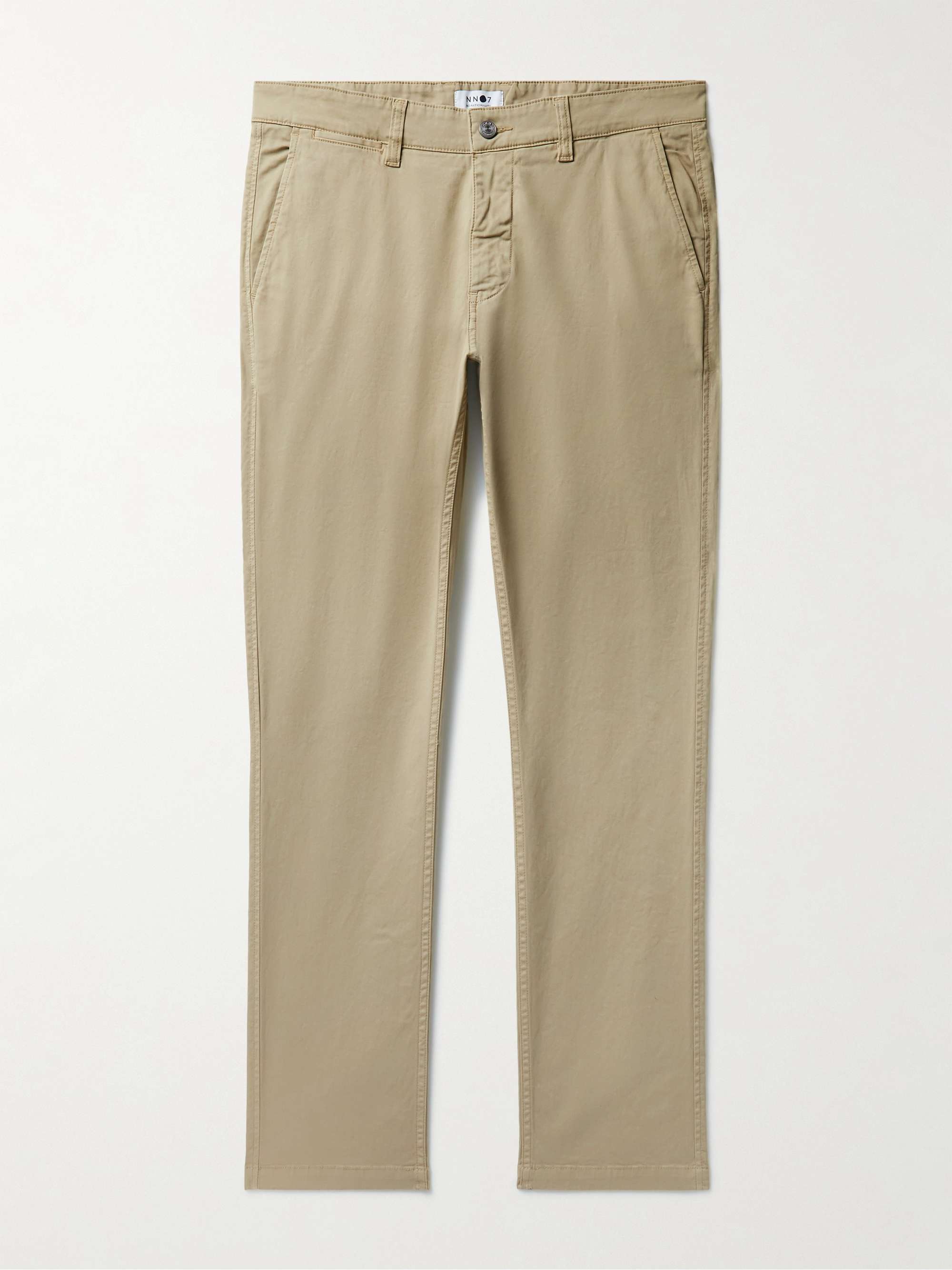 NN07 Marco Slim-Fit Tapered Stretch-Cotton Twill Trousers