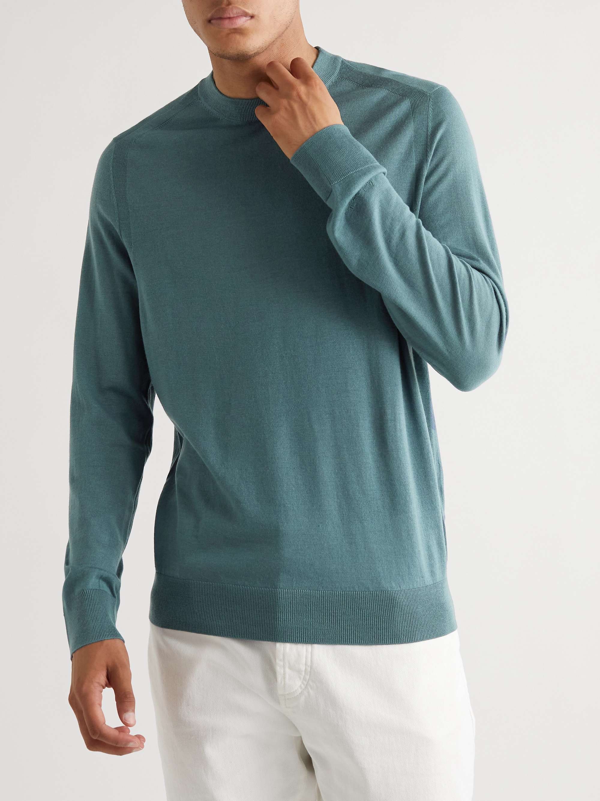Blue Merino Wool Sweater | PAUL SMITH | MR PORTER