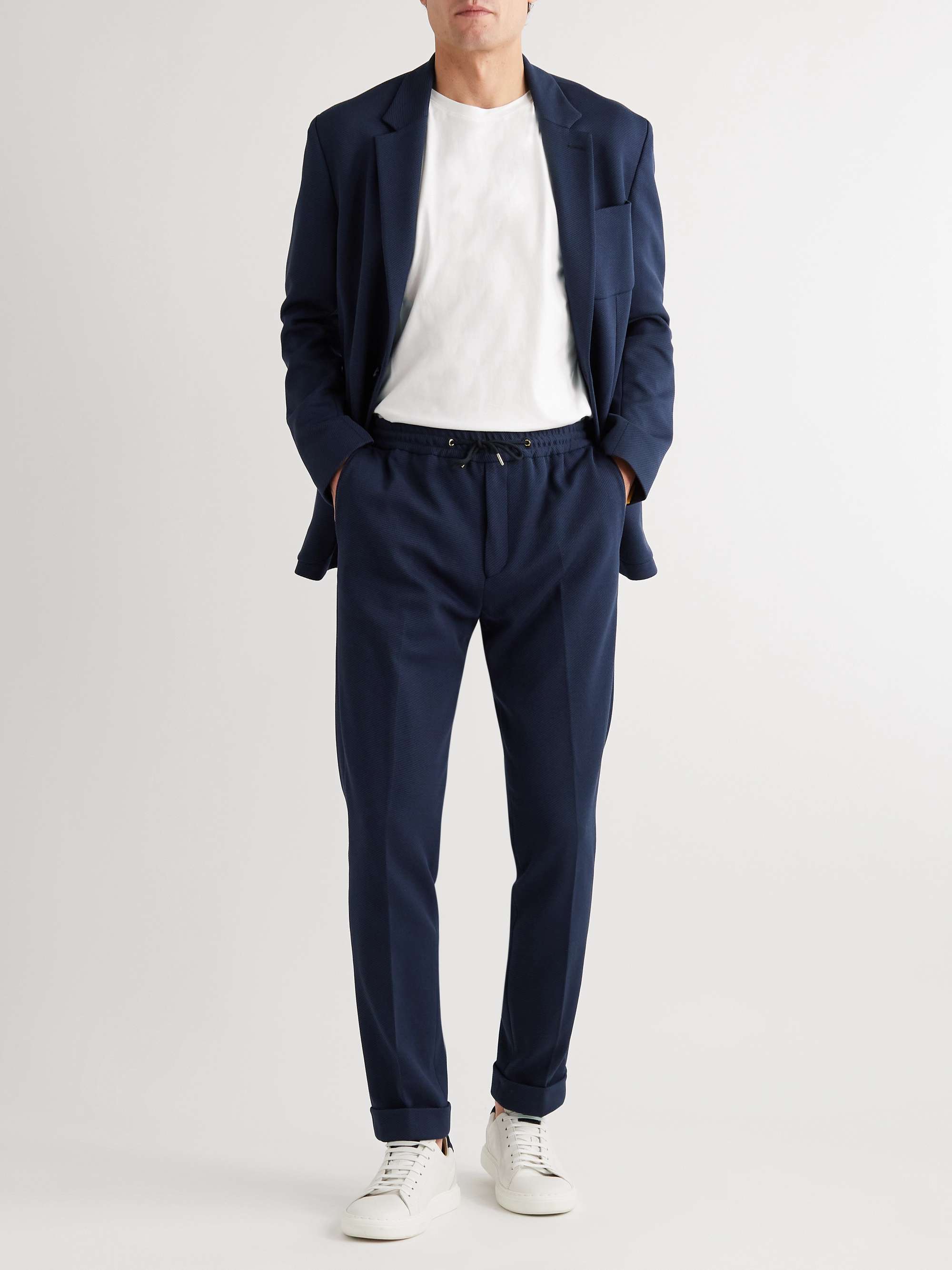 PAUL SMITH Gents Straight-Leg Woven Drawstring Trousers