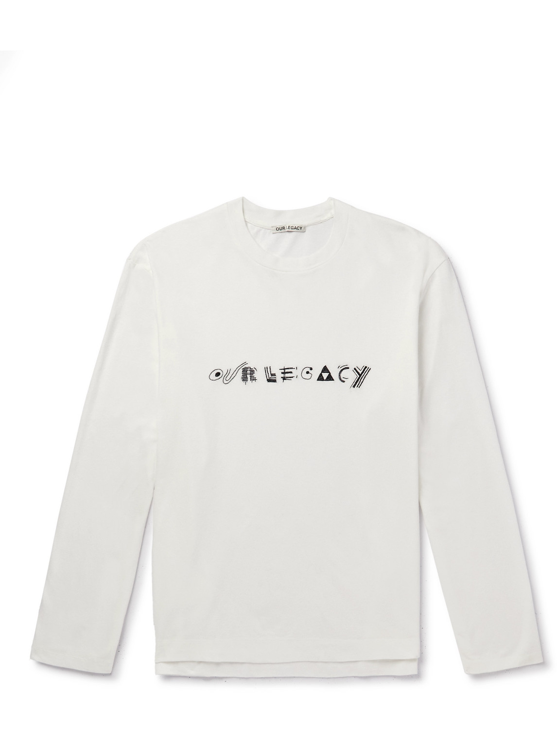 Our Legacy Logo-Embroidered Cotton-Jersey T-Shirt