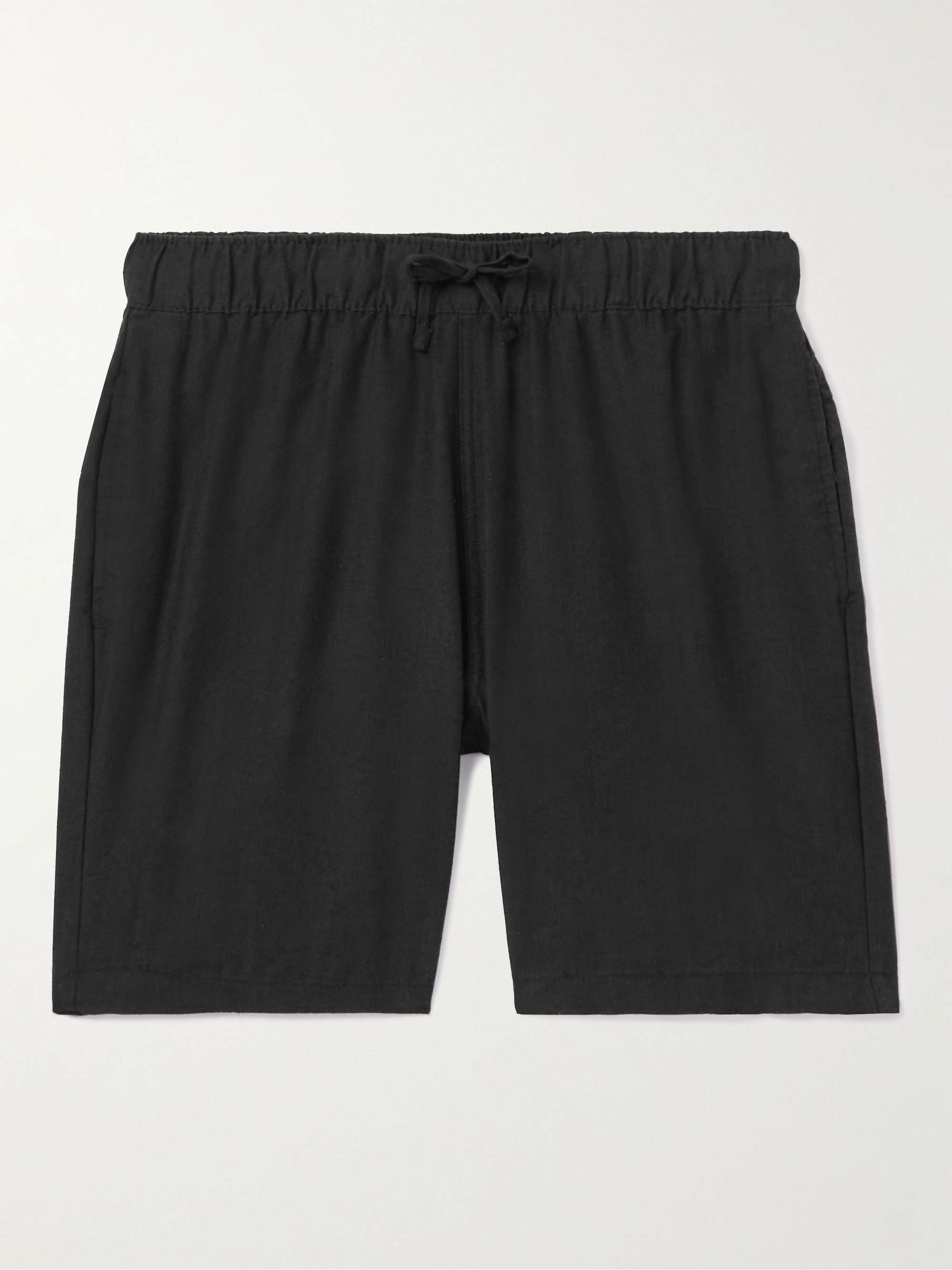 ONIA Straight-Leg Long-Length Linen-Blend Swim Shorts