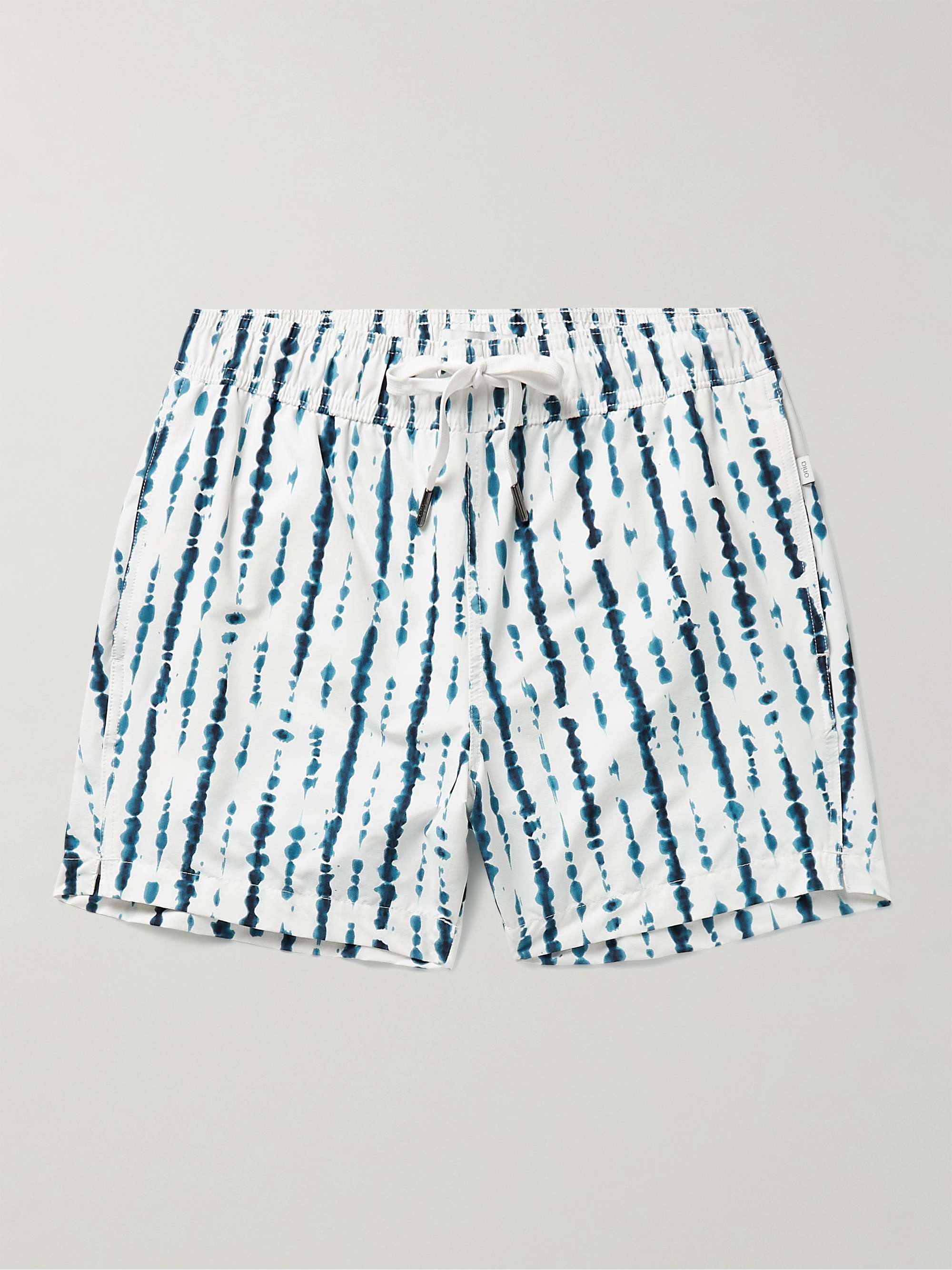 ONIA Charles Straight-Leg Mid-Length Printed Swim Shorts