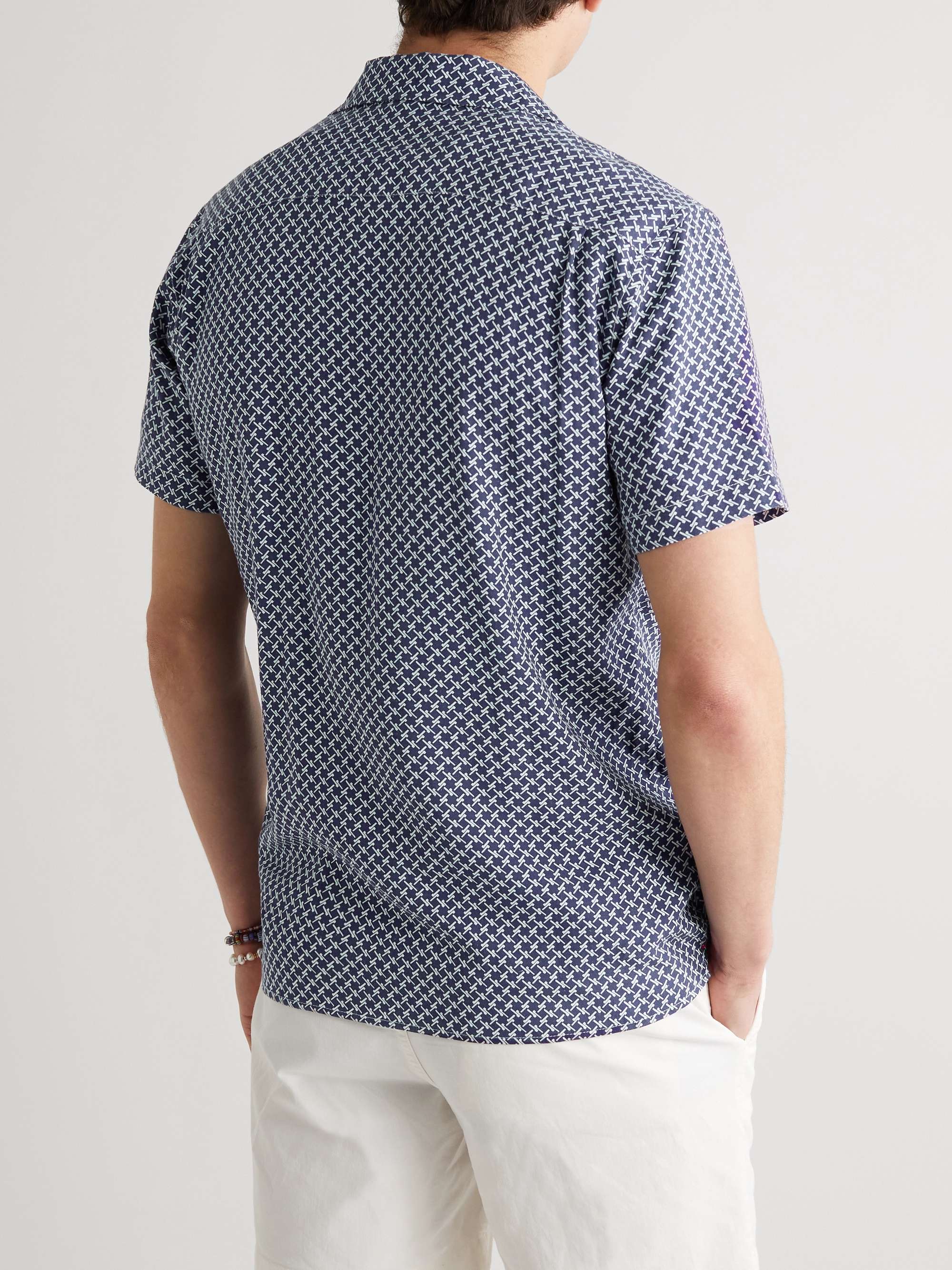 ORLEBAR BROWN Travis Seglas Slim-Fit Camp-Collar Printed Cotton Shirt