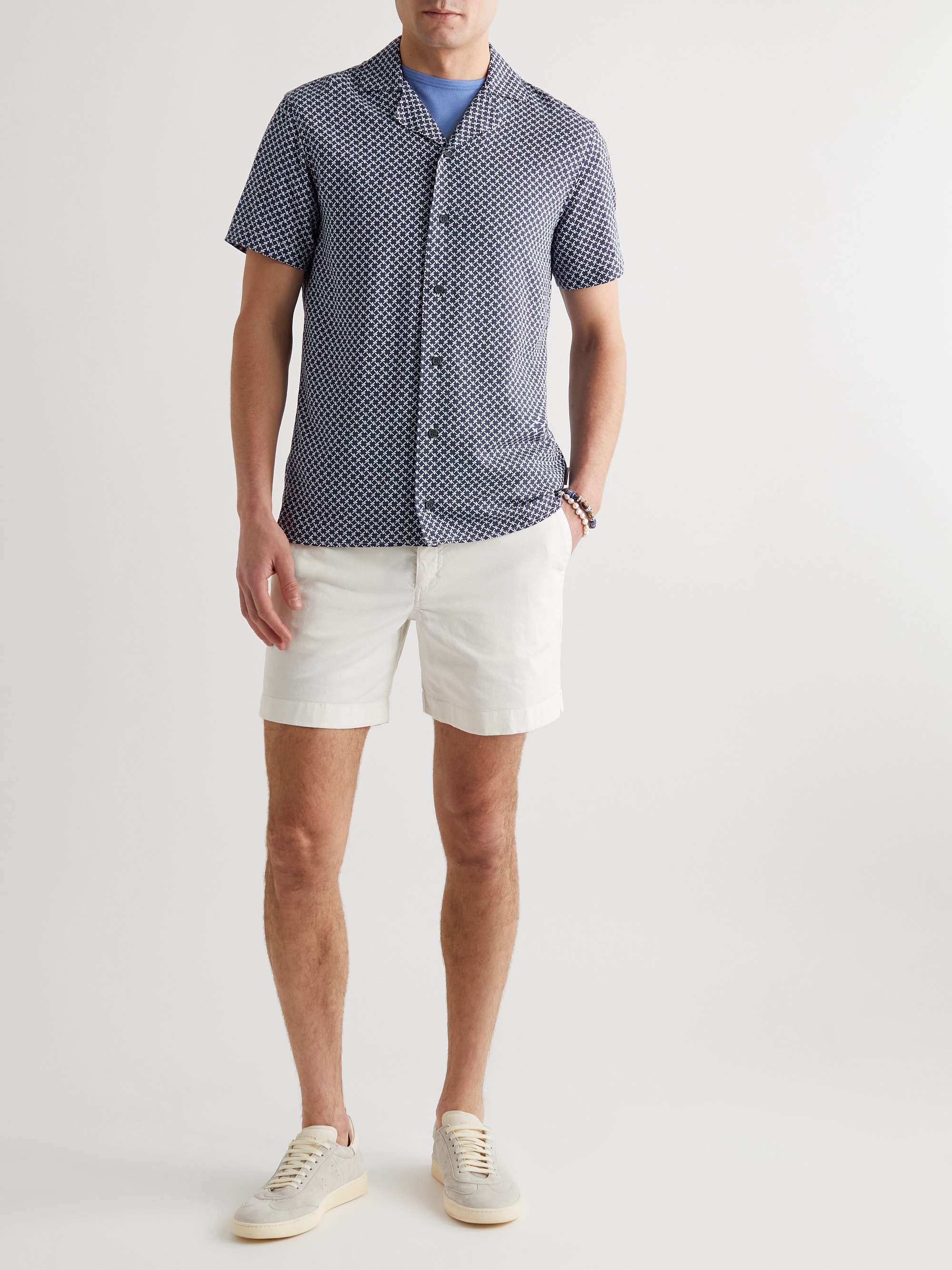 ORLEBAR BROWN Travis Seglas Slim-Fit Camp-Collar Printed Cotton Shirt