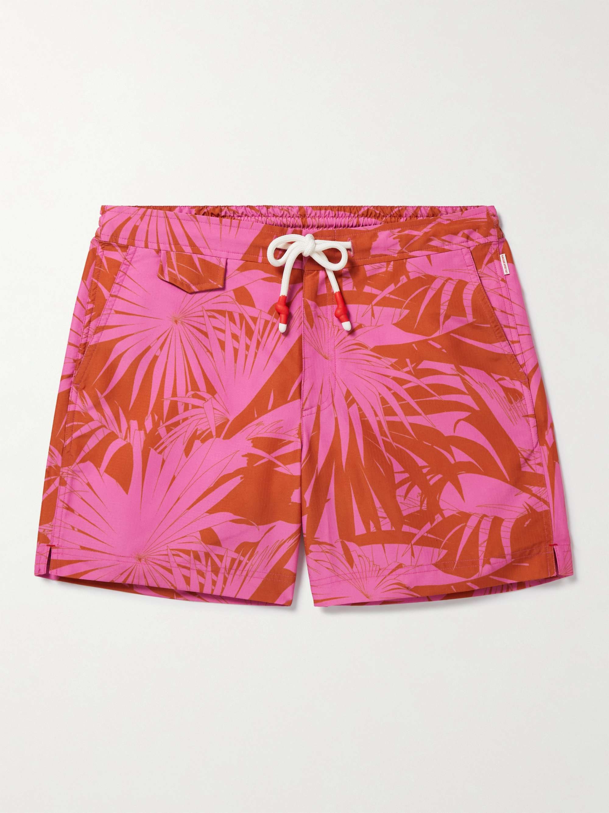 Orlebar Brown Synthetic Warm Pink Mid-length Swim Shorts for Men Mens Clothing Beachwear Boardshorts and swim shorts 