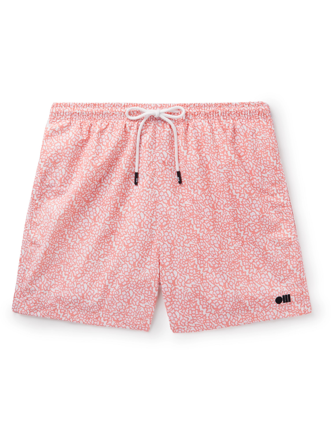 Solid & Striped The Classic Straight-leg Mid-length Printed Shell Swim Shorts In Pink