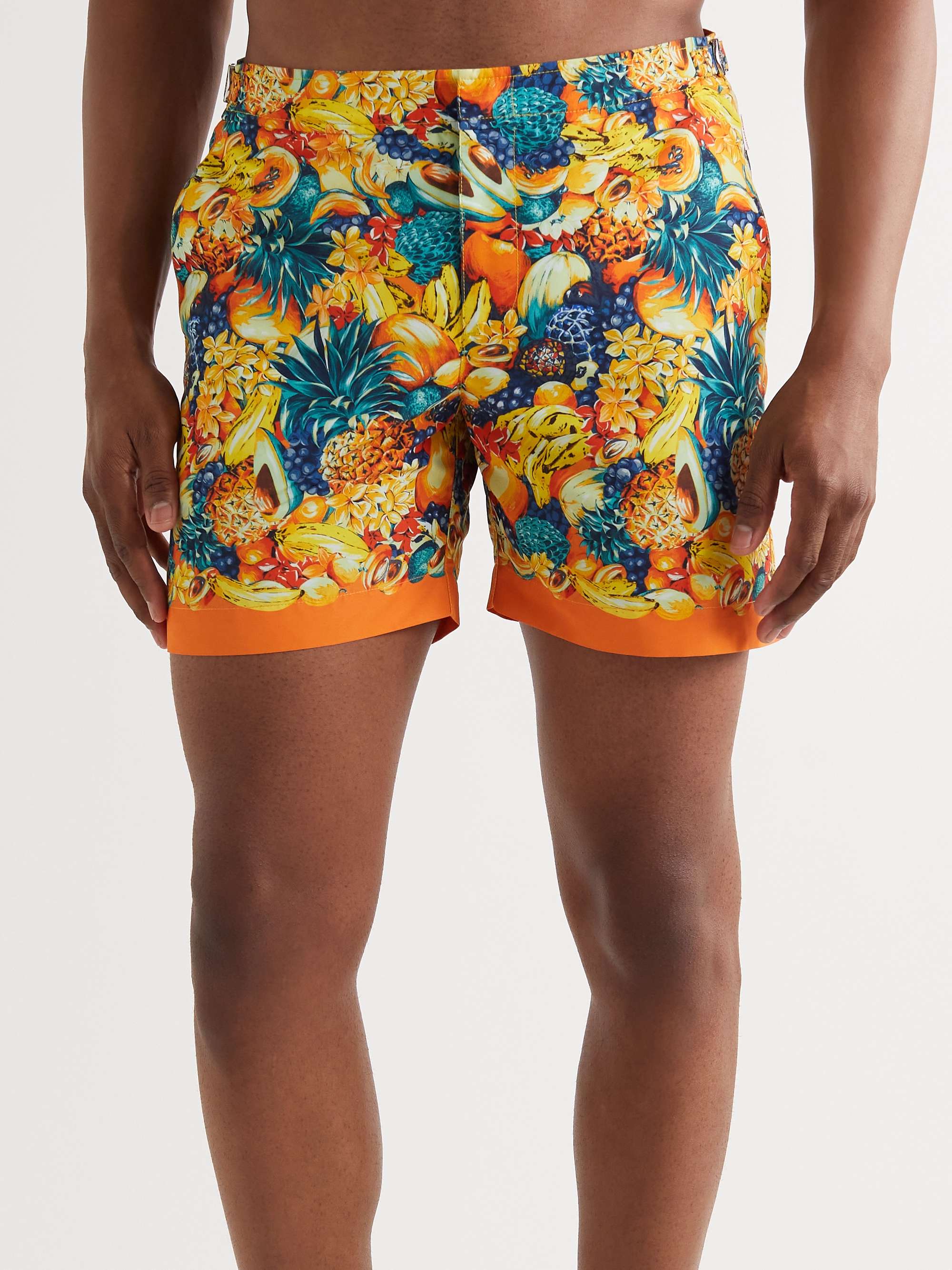 ORLEBAR BROWN Club Tropicana Bulldog Mid-Length Printed Swim Shorts