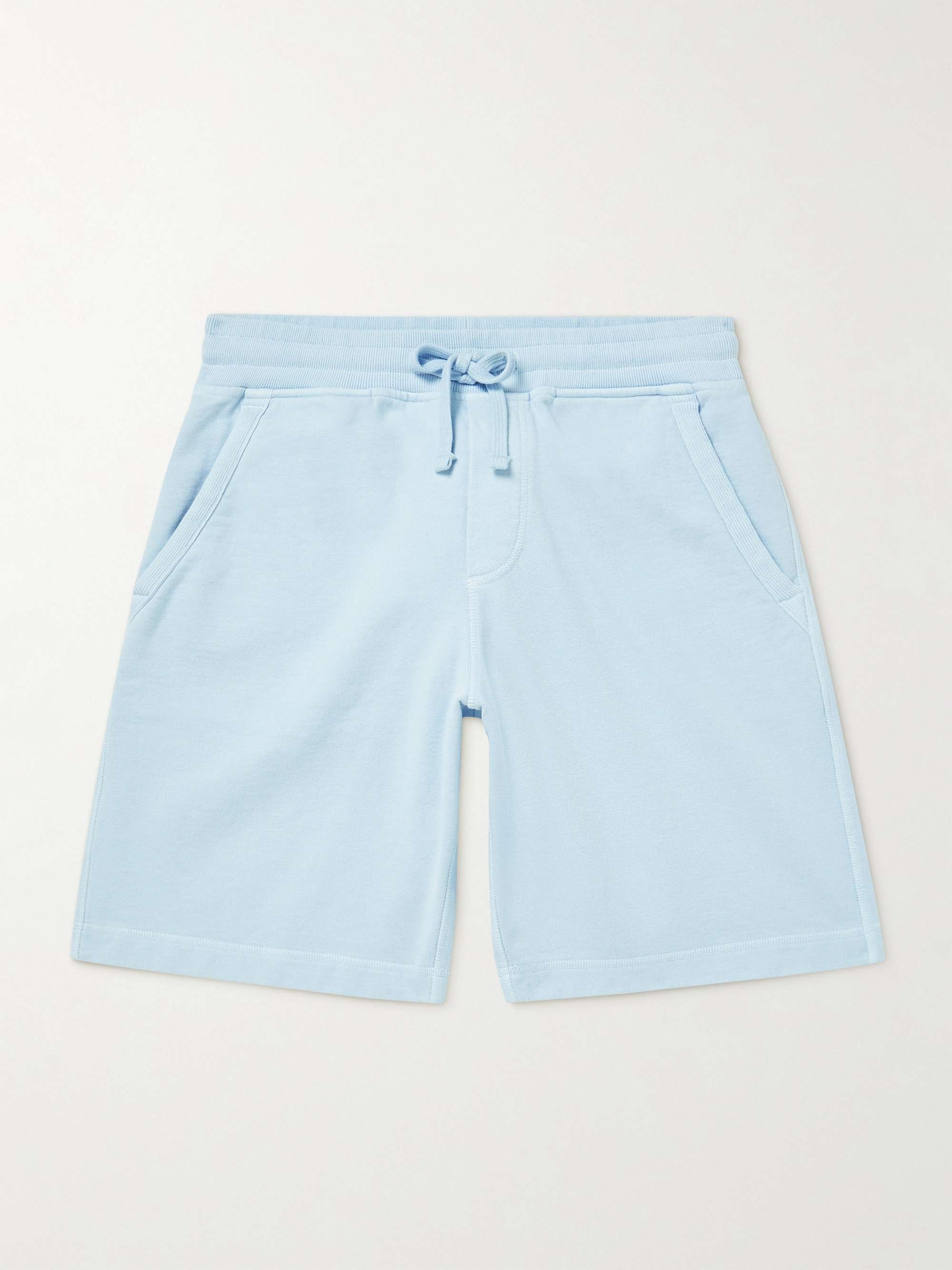 ORLEBAR BROWN Frederick Garment-Dyed Organic Cotton-Jersey Drawstring Shorts