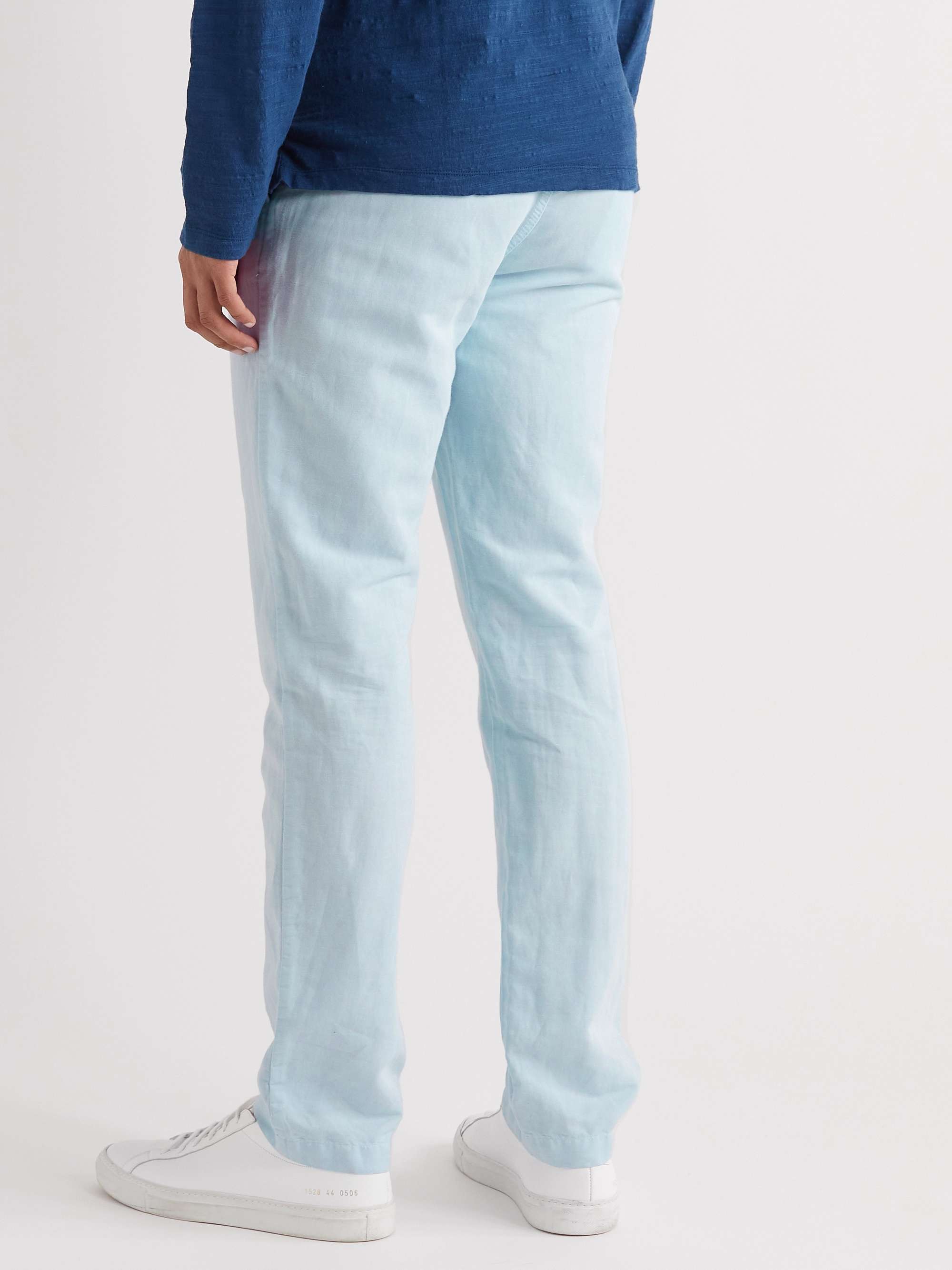 ORLEBAR BROWN Alexander Straight-Leg Linen and Cotton-Blend Trousers