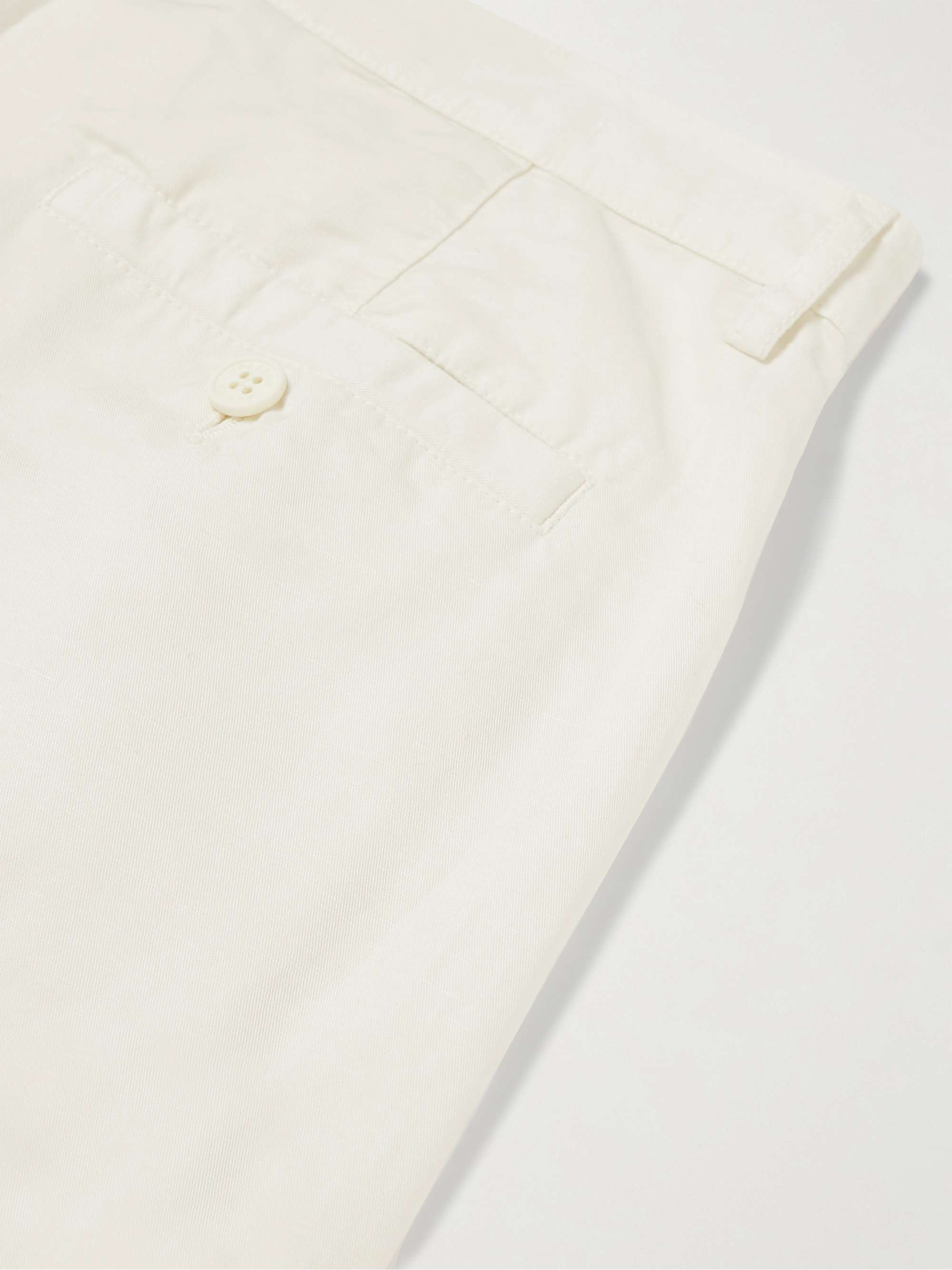 ORLEBAR BROWN Dunmore Tapered Linen and Cotton-Blend Twill Trousers