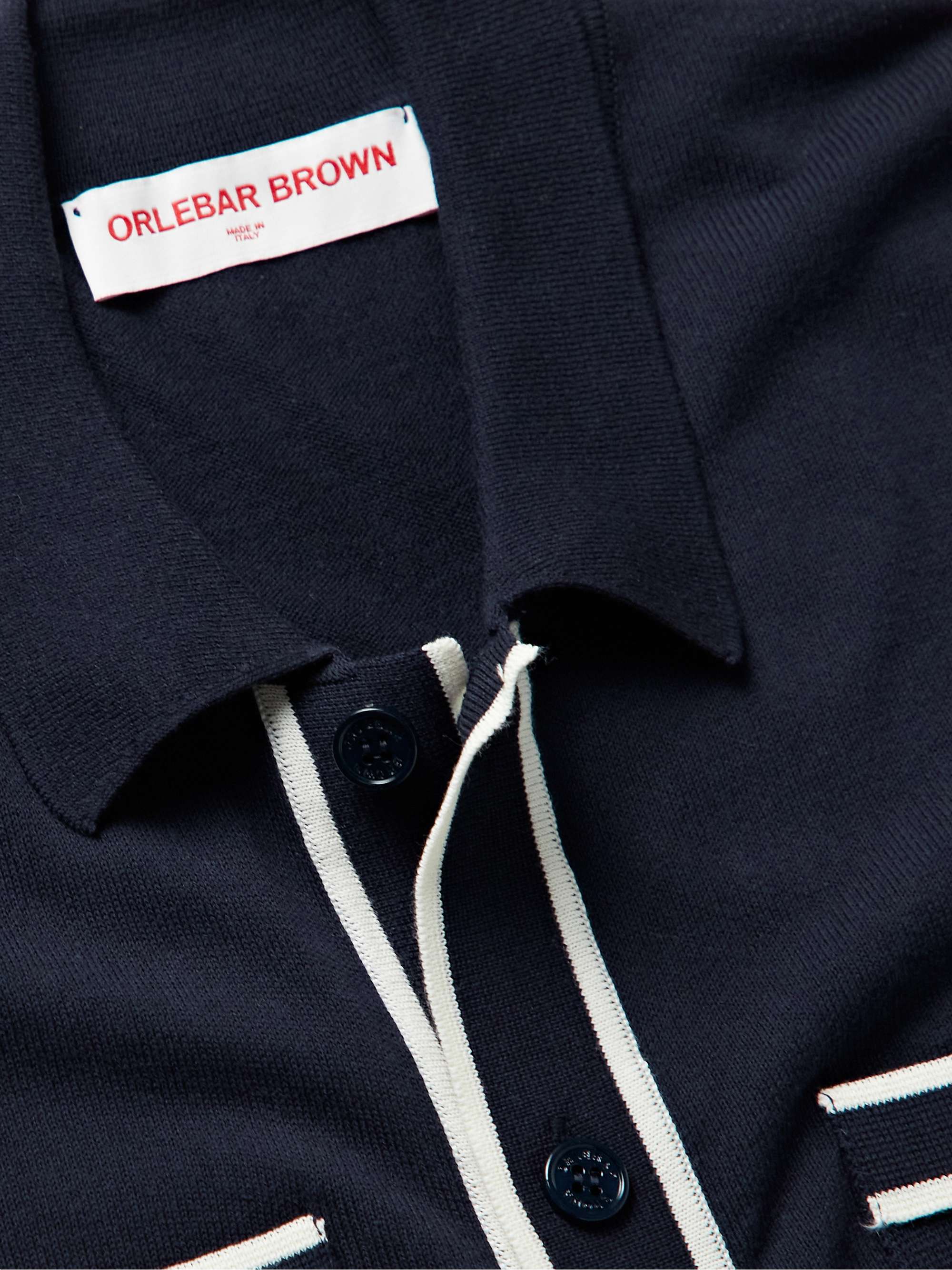 ORLEBAR BROWN Keeling Slim-Fit Cotton and Silk-Blend Shirt