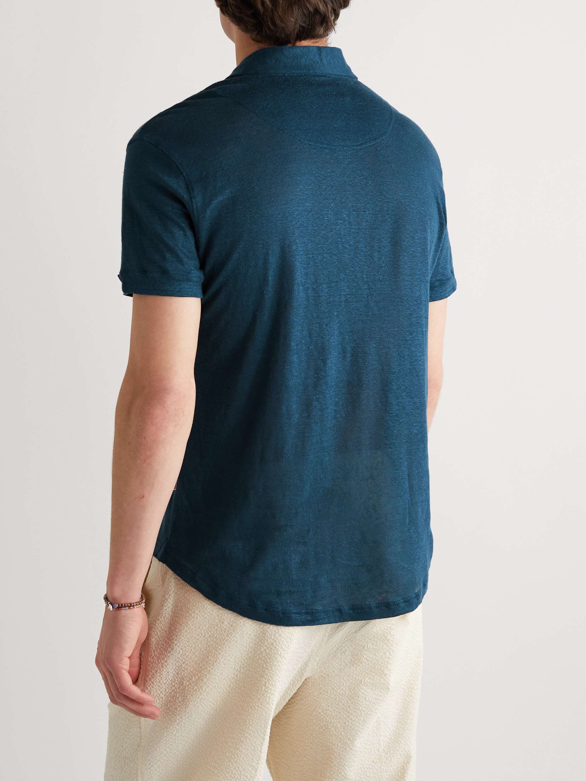 ORLEBAR BROWN Sebastian Slim-Fit Linen-Jersey Polo Shirt