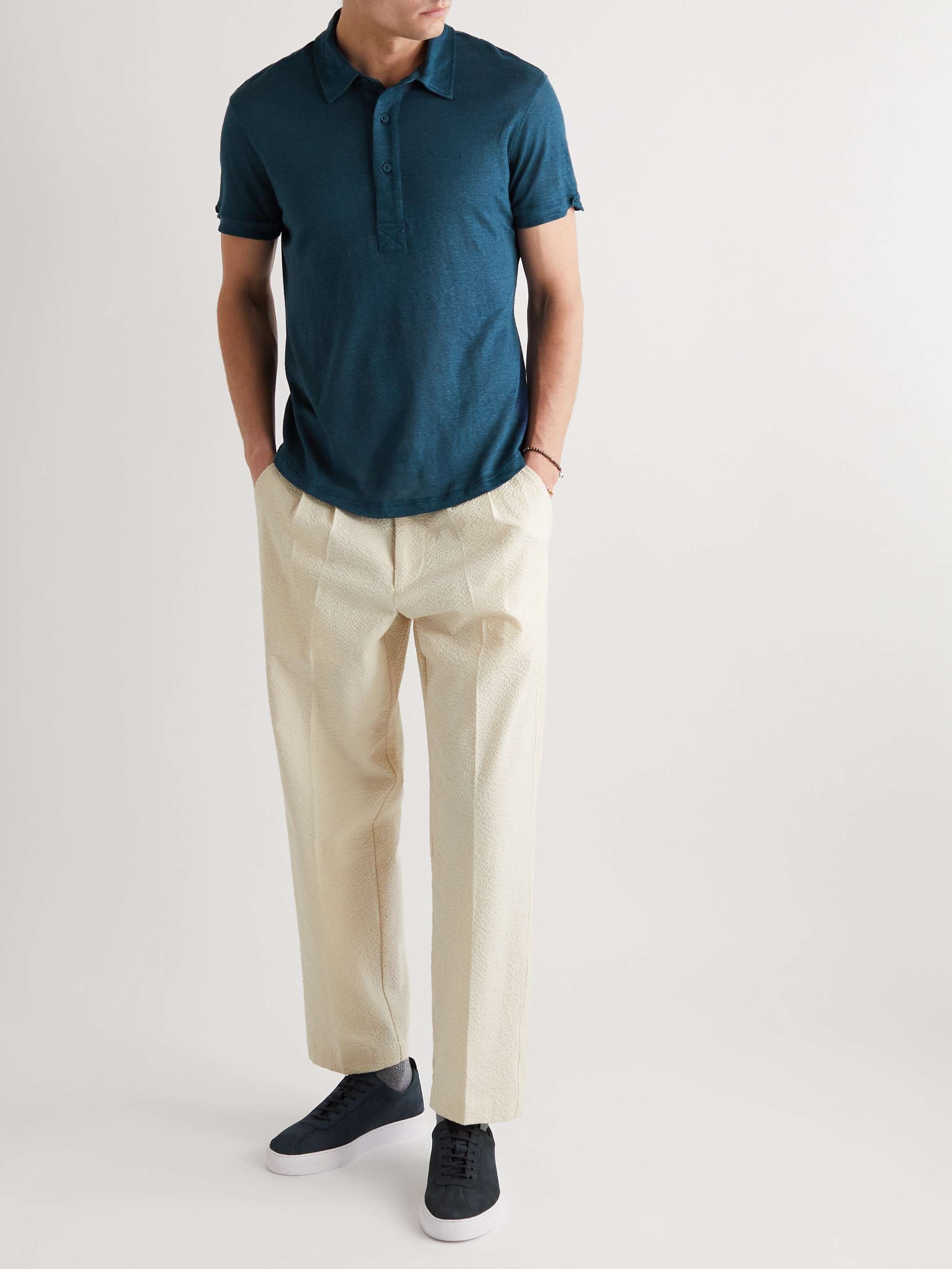 ORLEBAR BROWN Sebastian Slim-Fit Linen-Jersey Polo Shirt
