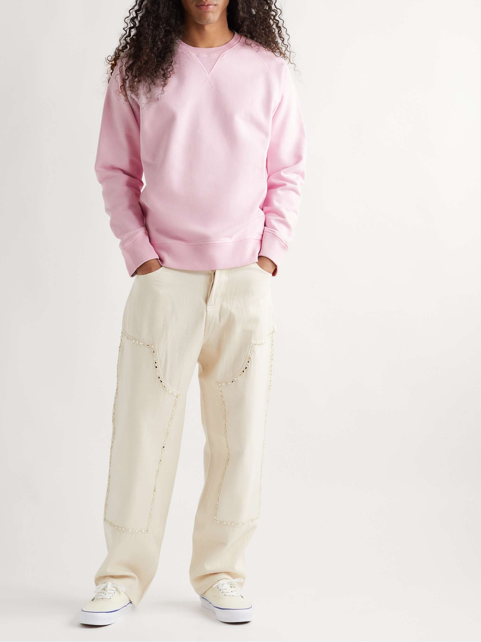 ORLEBAR BROWN Watkins Garment-Dyed Cotton-Jersey Sweatshirt