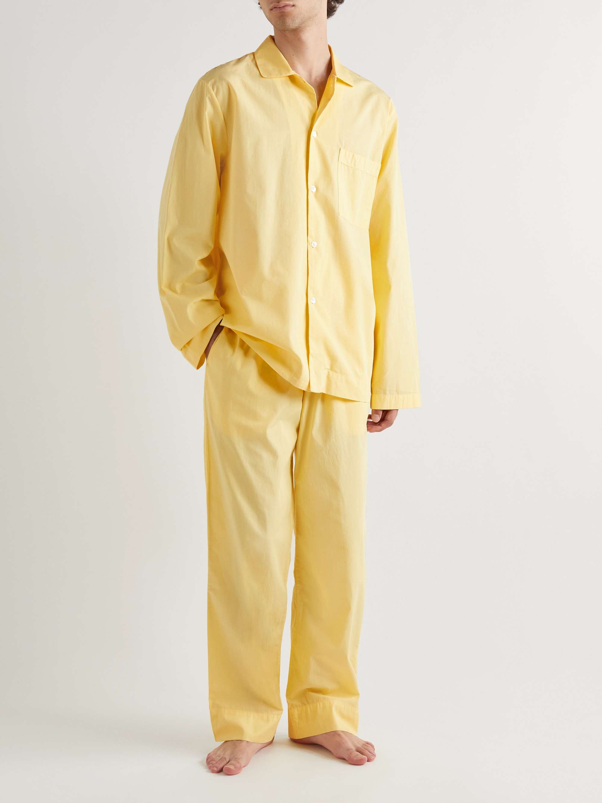 TEKLA Organic Cotton-Poplin Pyjama Trousers
