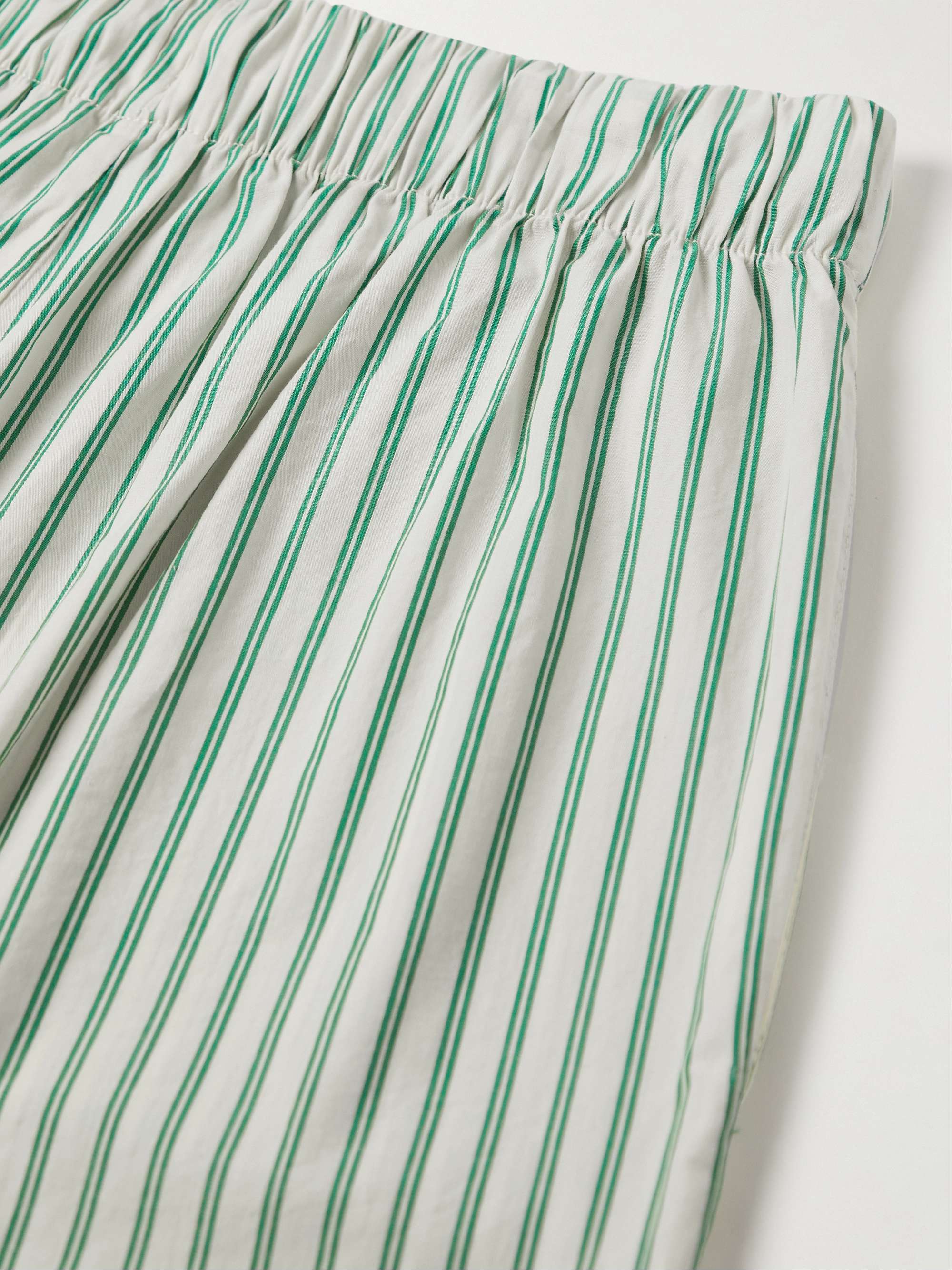 TEKLA Striped Organic Cotton-Poplin Pyjama Trousers