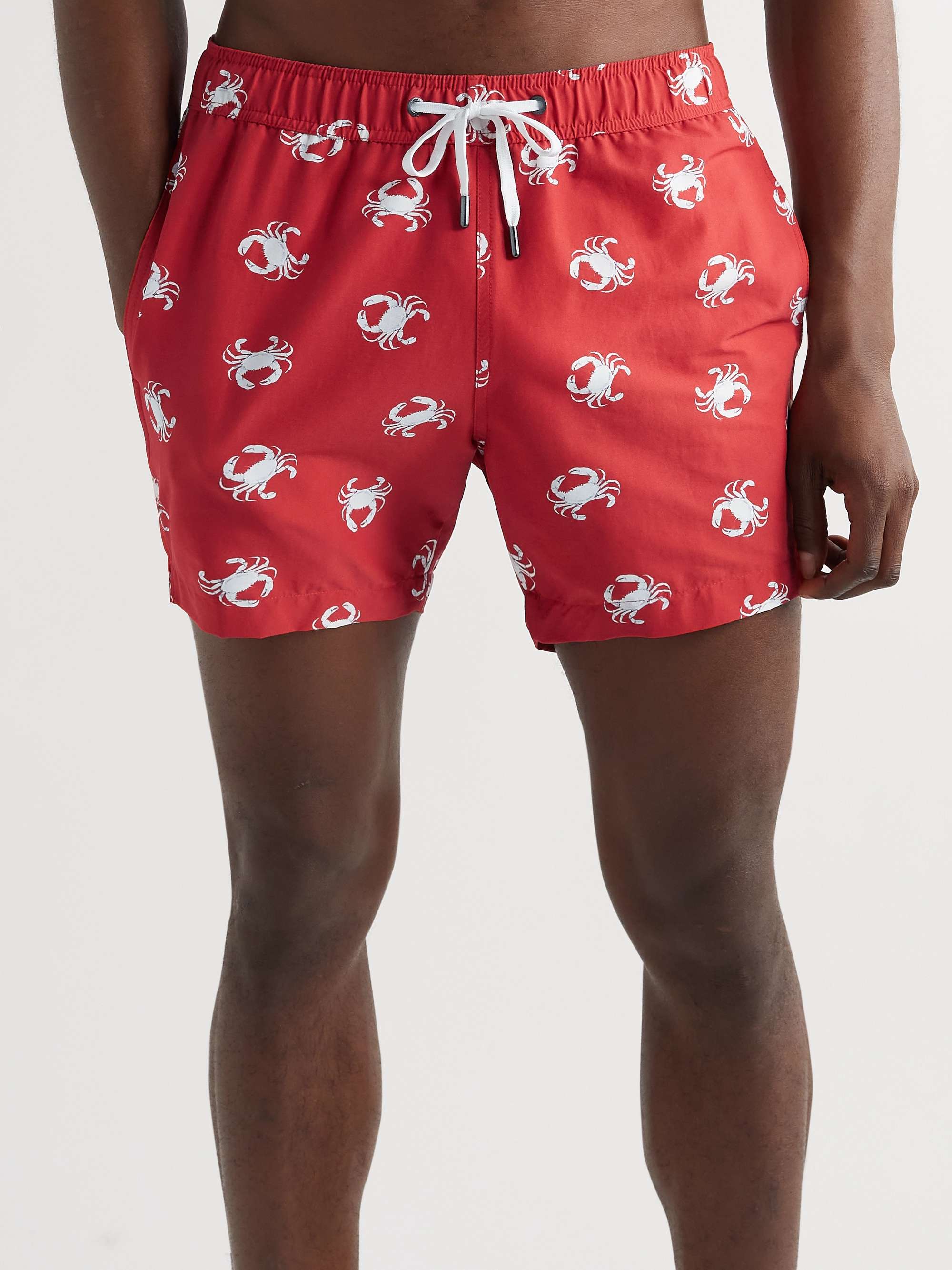 ONIA Charles Mid-Length Printed Swim Shorts