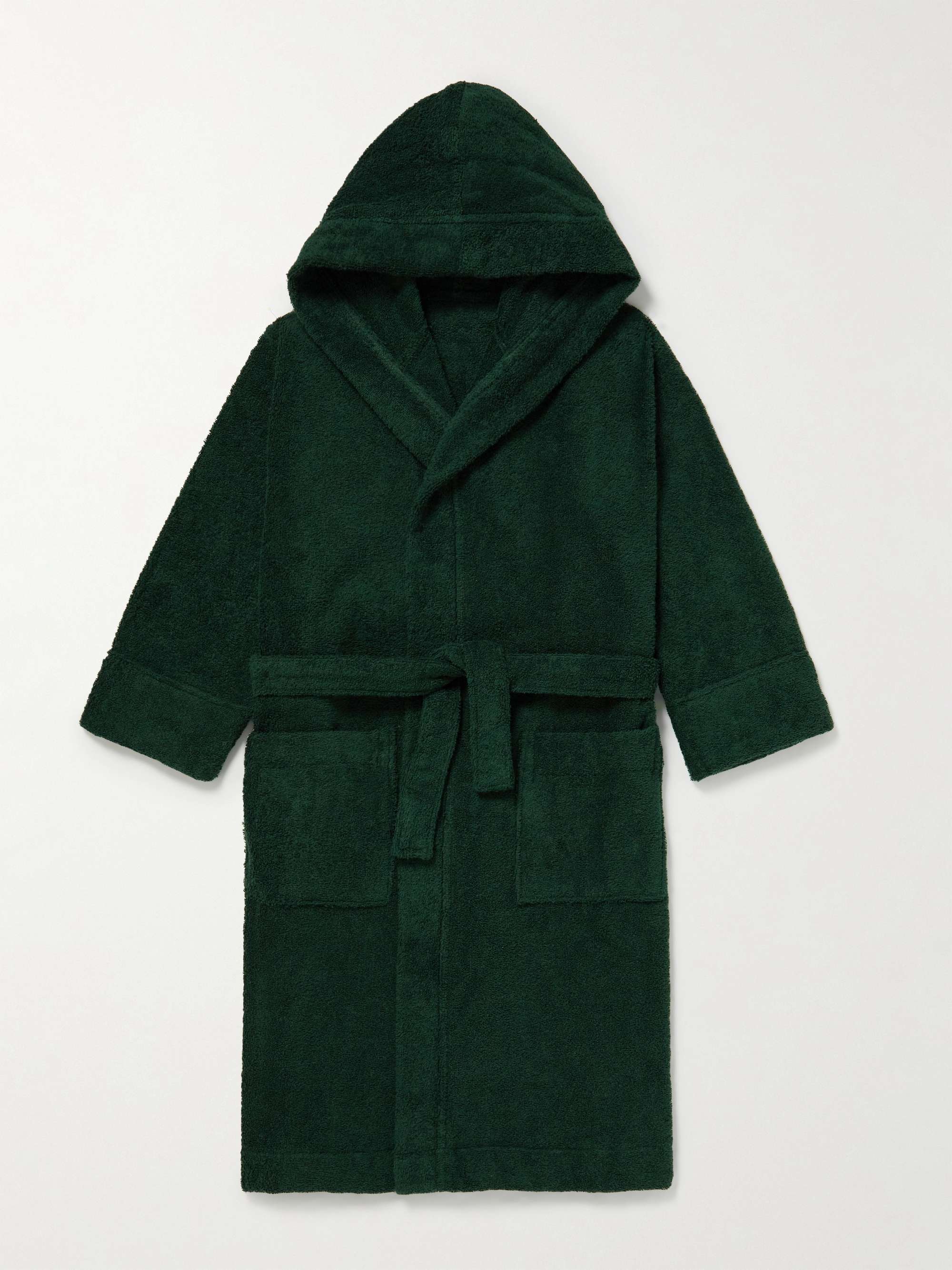 TEKLA KIDS Organic Cotton-Terry Hooded Robe