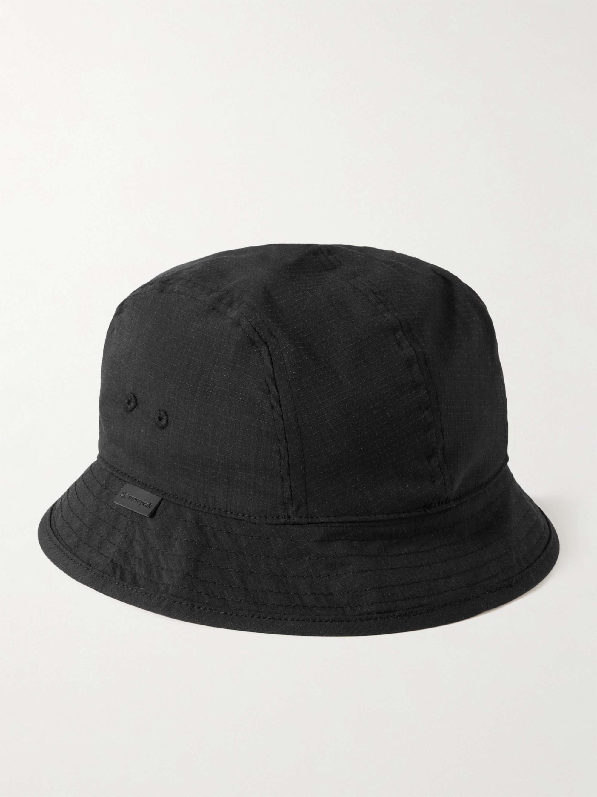 Thom Browne Striped Quilted Down Shell Bucket Hat in Black Womens Mens Accessories Mens Hats 
