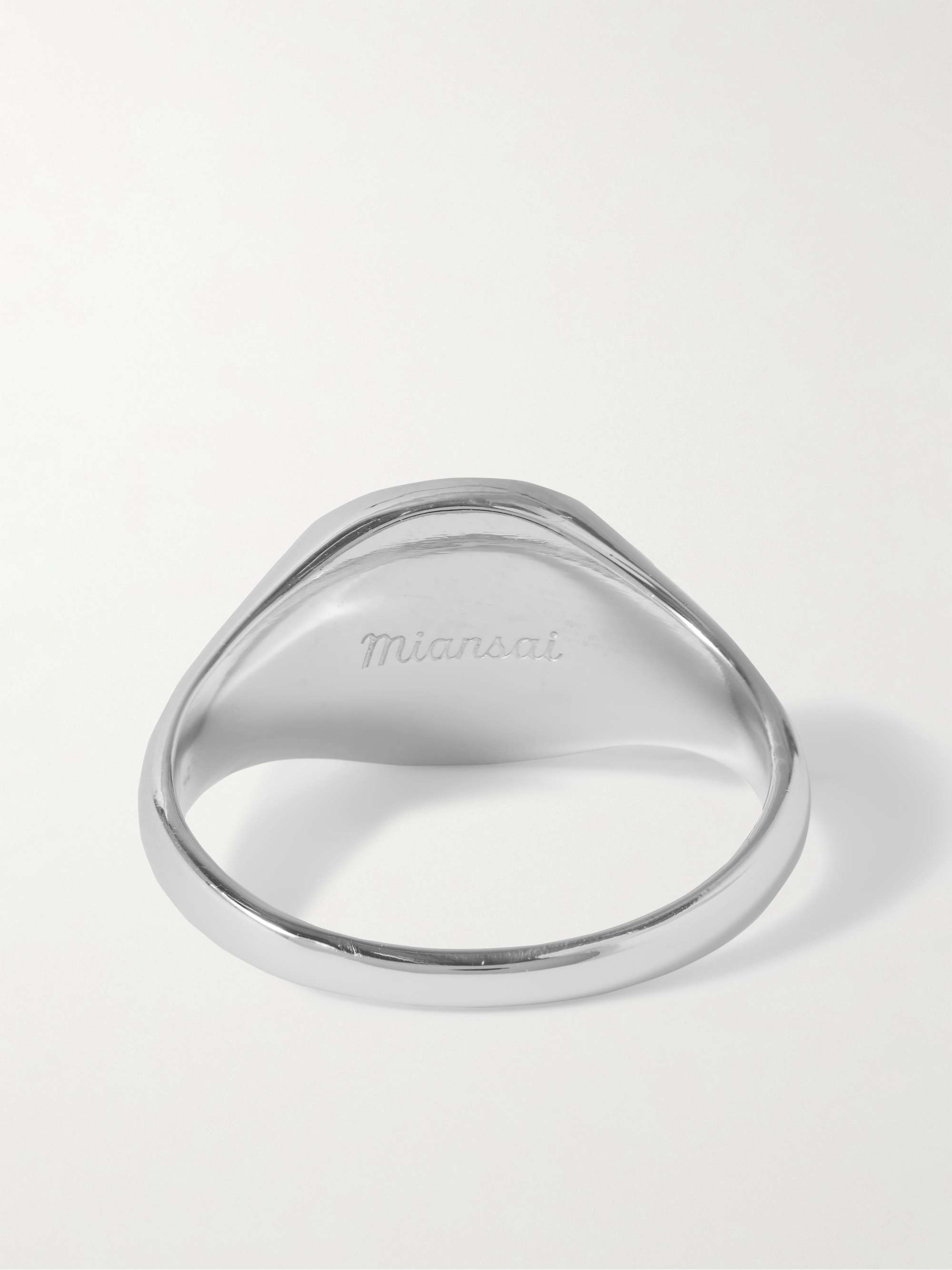MIANSAI Olympus Silver and Enamel Signet Ring