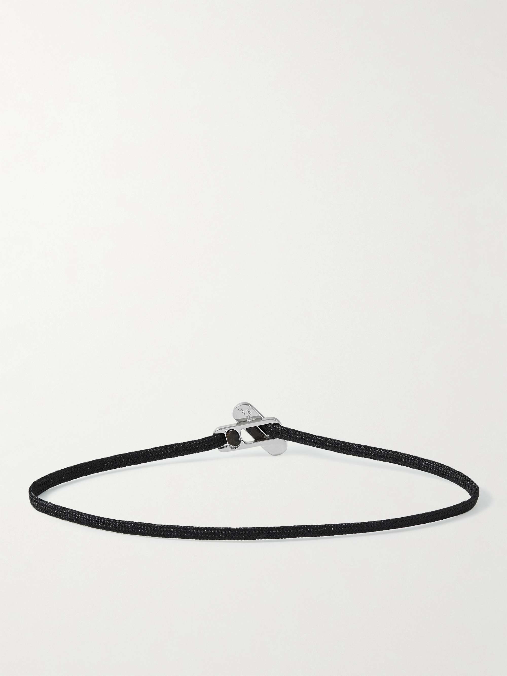 MIANSAI Metric Rope and Sterling Silver Bracelet