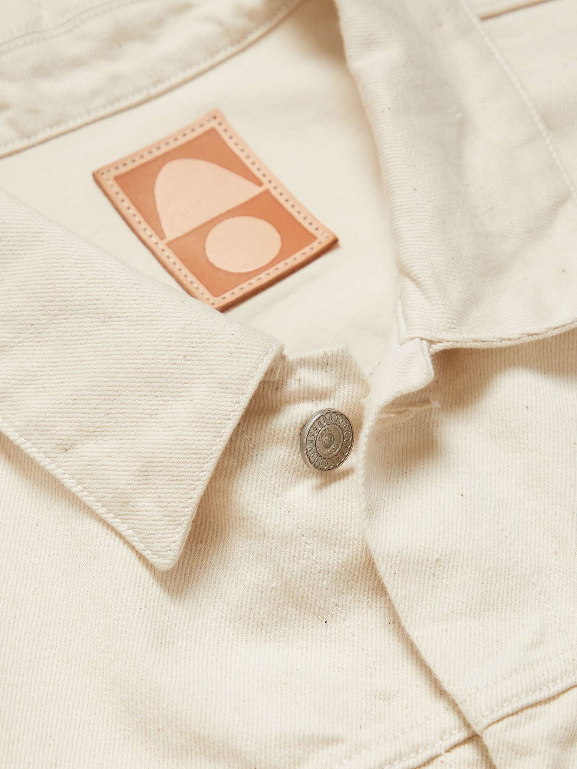 COTTLE Cotton and Linen-Blend Denim Jacket