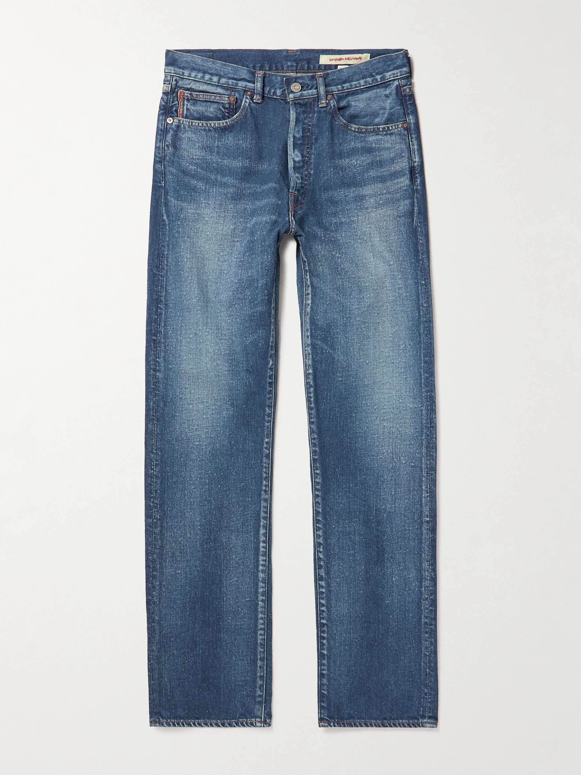COTTLE Straight-Leg Selvedge Jeans