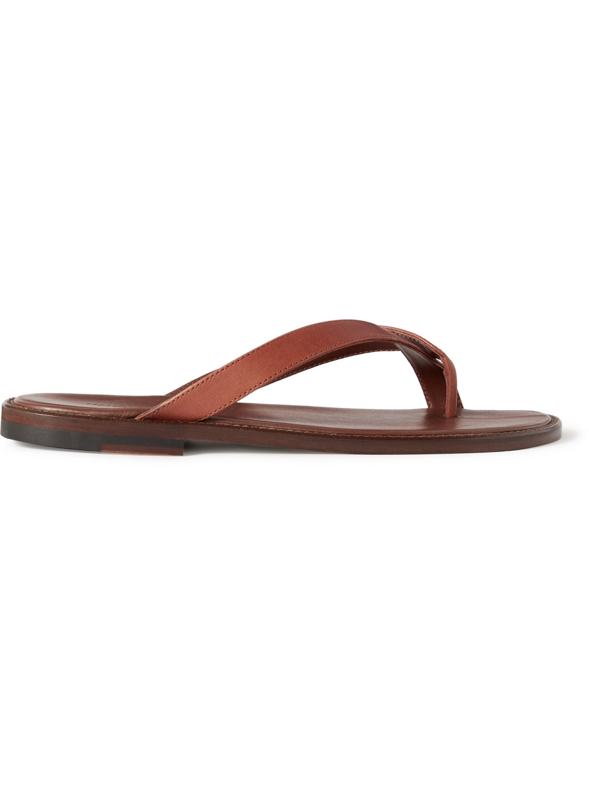 Siracusa Leather Flip Flops