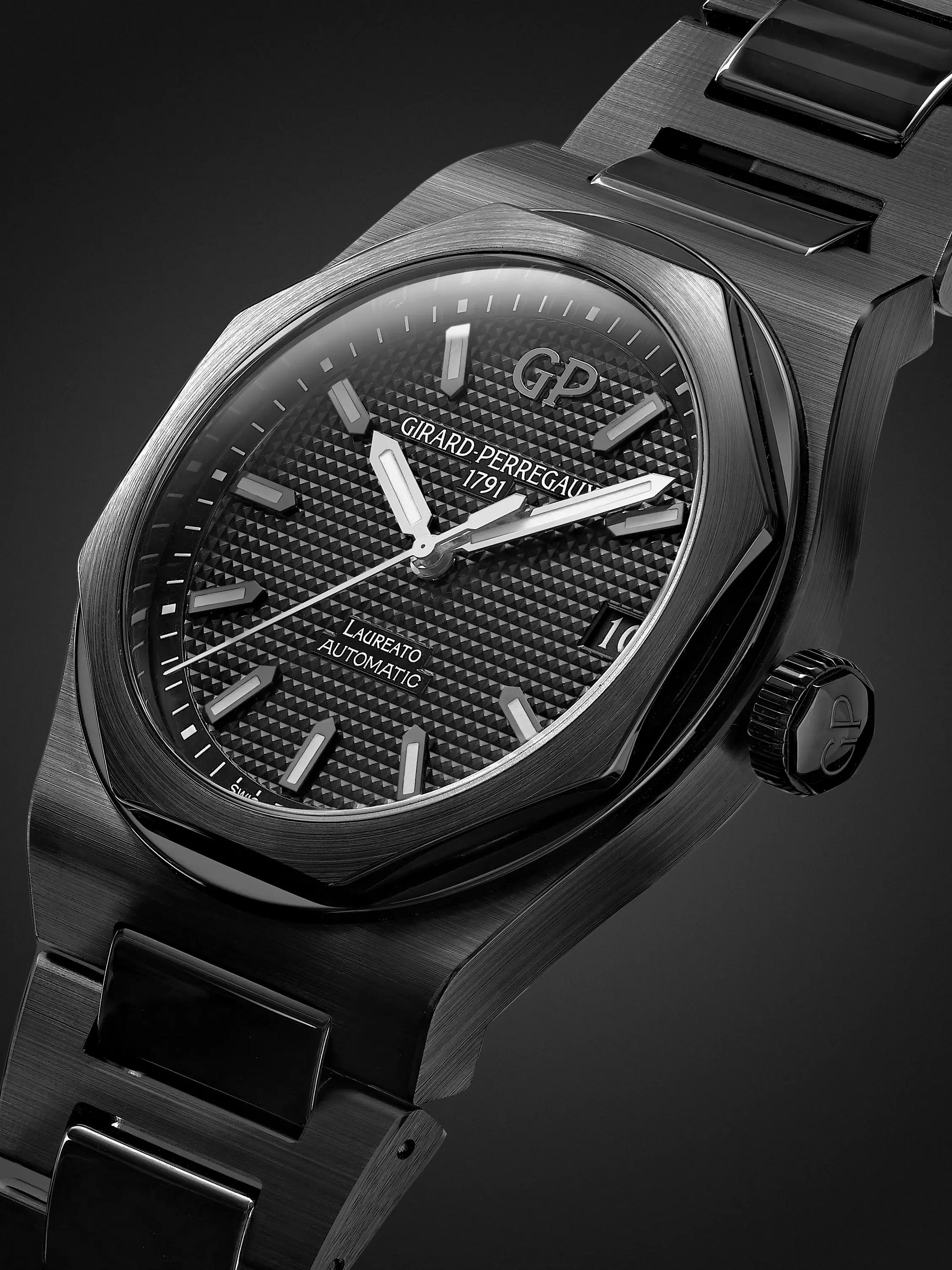 GIRARD-PERREGAUX Laureato Automatic 42mm Ceramic Watch, Ref. No. 81010-32-631-32A