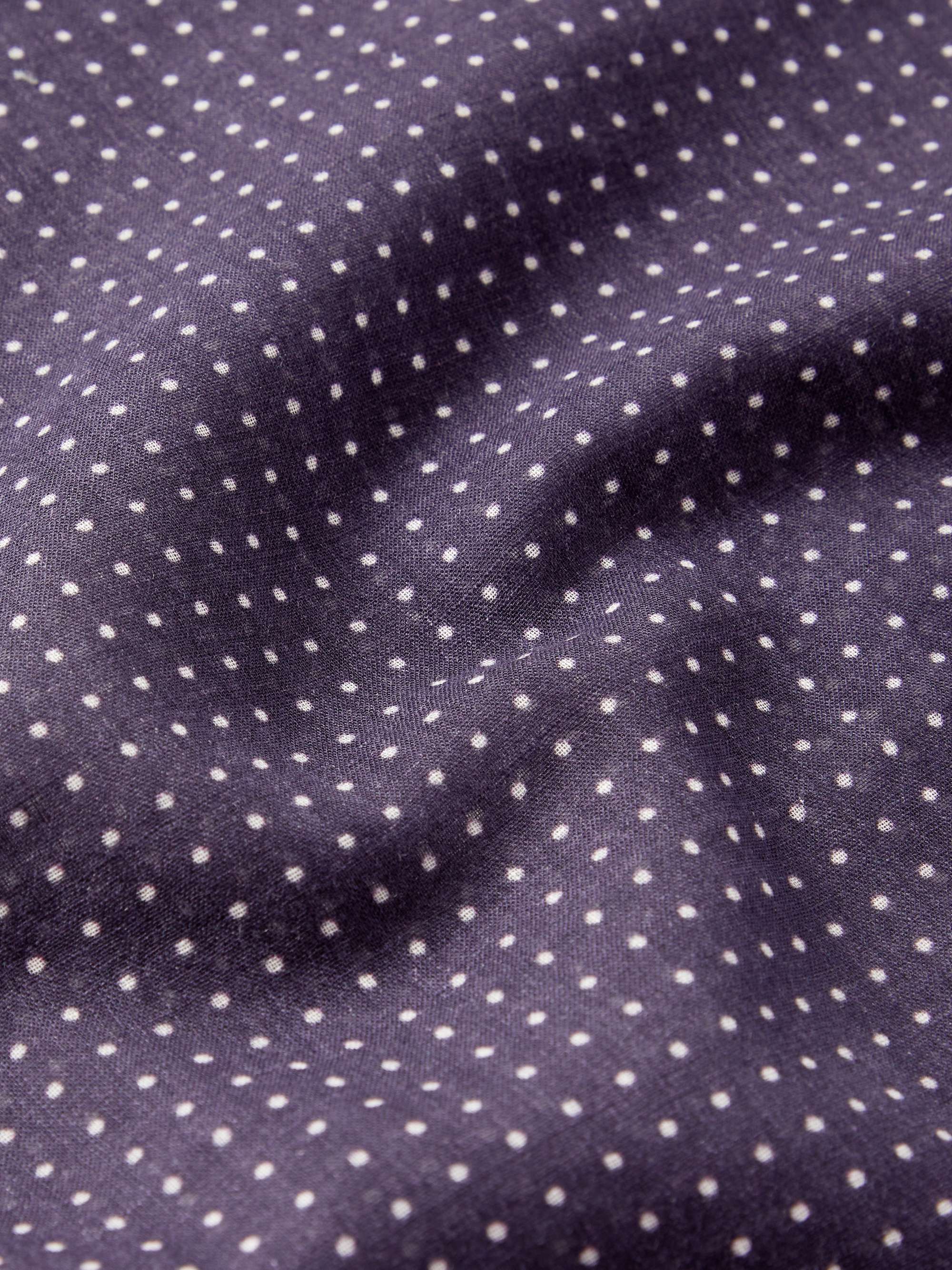 ANDERSON & SHEPPARD Polka-Dot Cotton-Voile Scarf