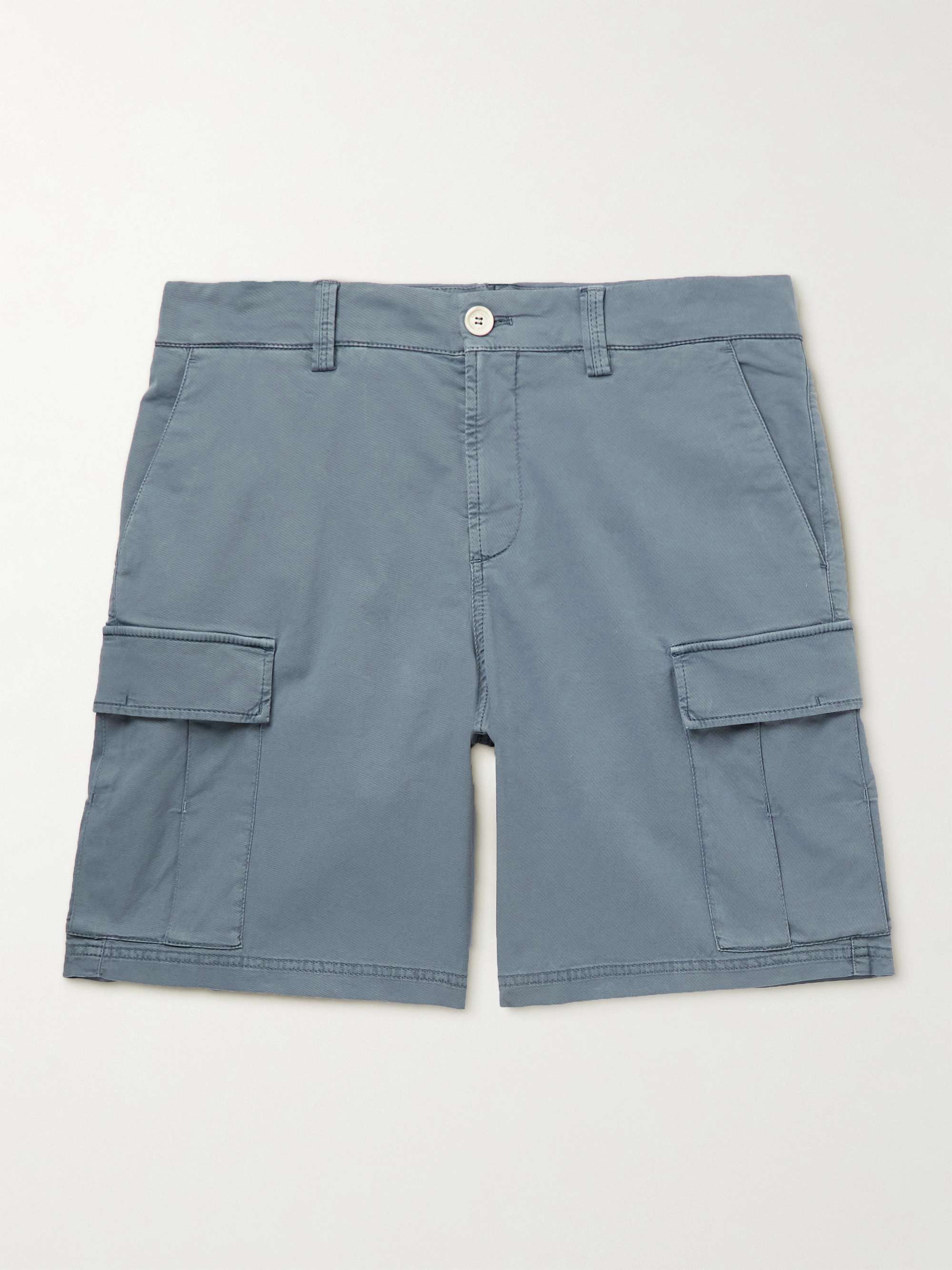 BRUNELLO CUCINELLI Straight-Leg Cotton-Blend Gabardine Cargo Shorts