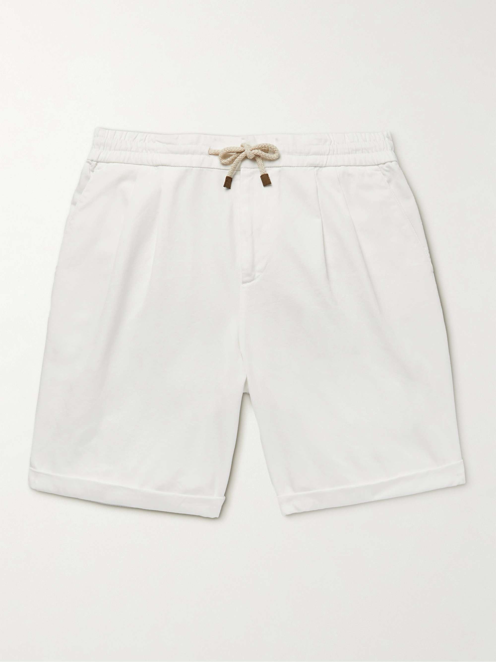 BRUNELLO CUCINELLI Cotton-Twill Drawstring Shorts