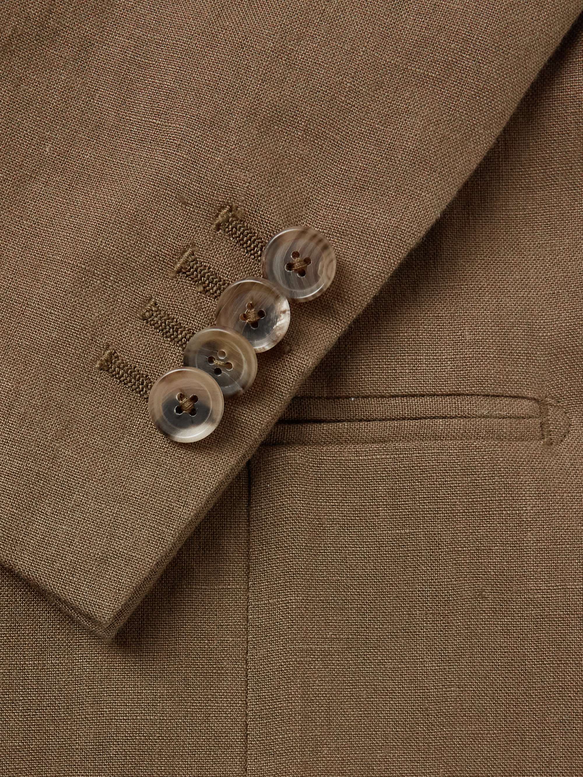 DE PETRILLO Unstructured Linen Suit Jacket