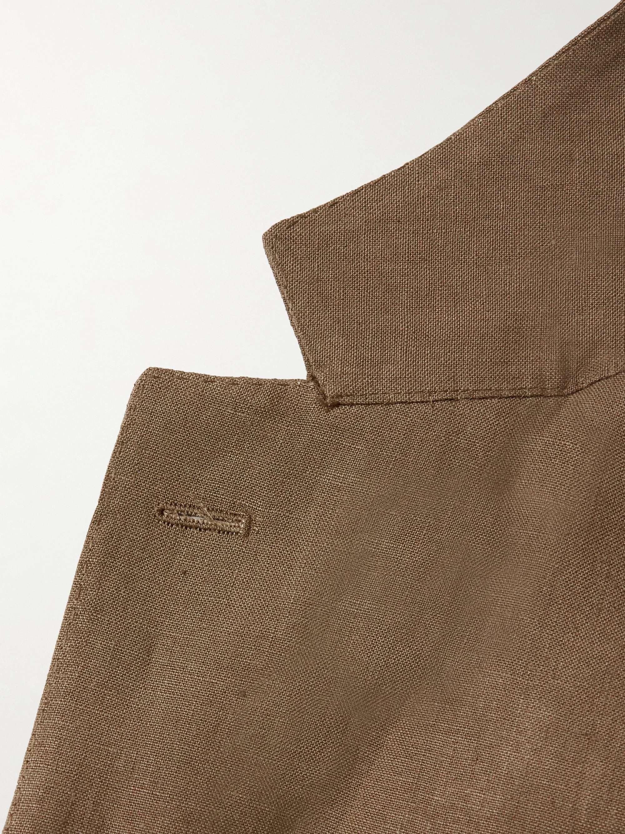 DE PETRILLO Unstructured Linen Suit Jacket