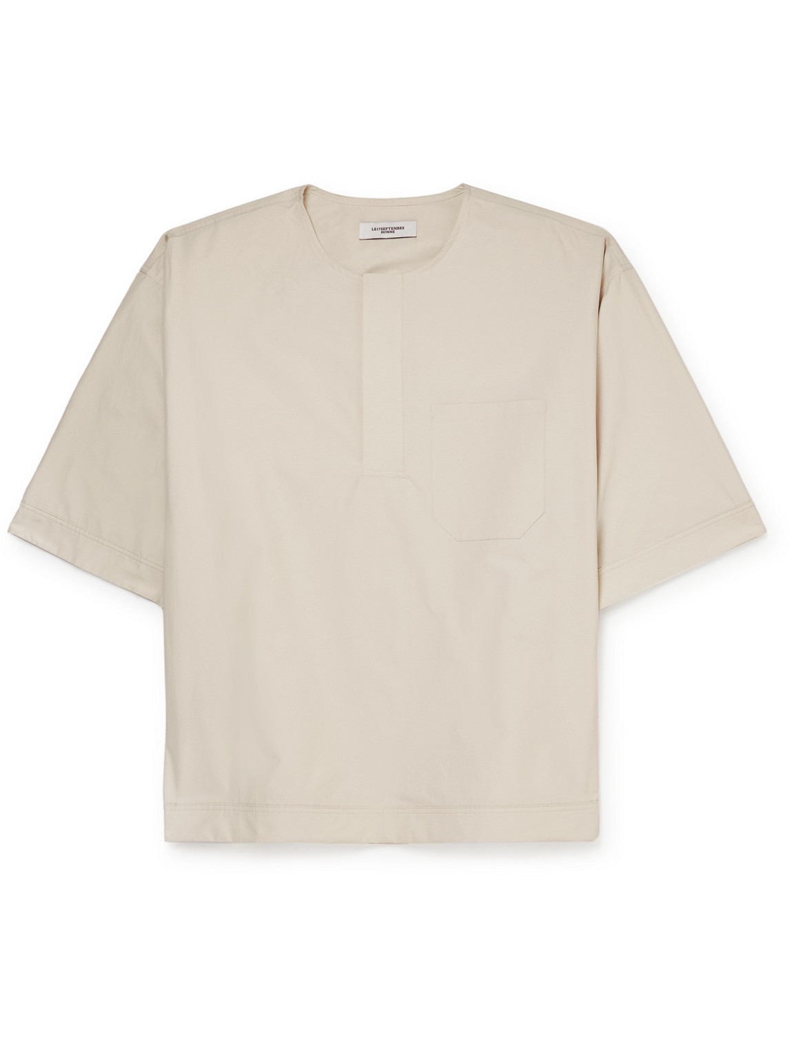 Le 17 Septembre Oversized Shell T-shirt In Neutrals