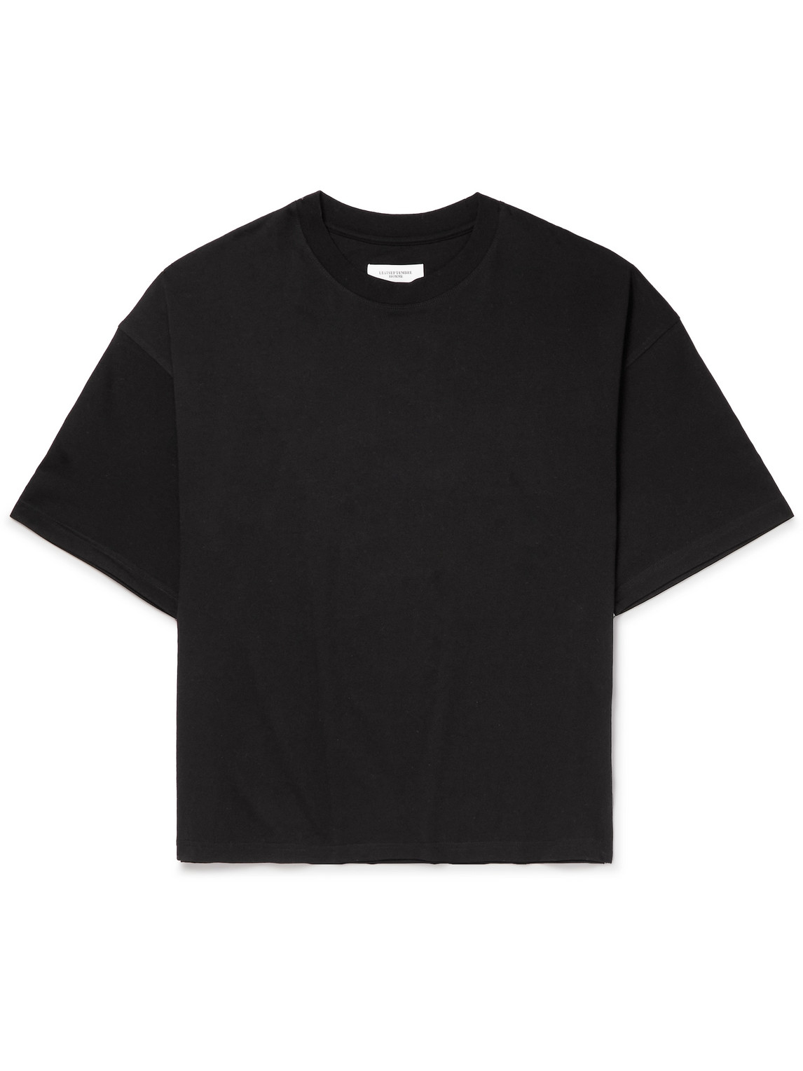 Le 17 Septembre Cotton-jersey T-shirt In Black