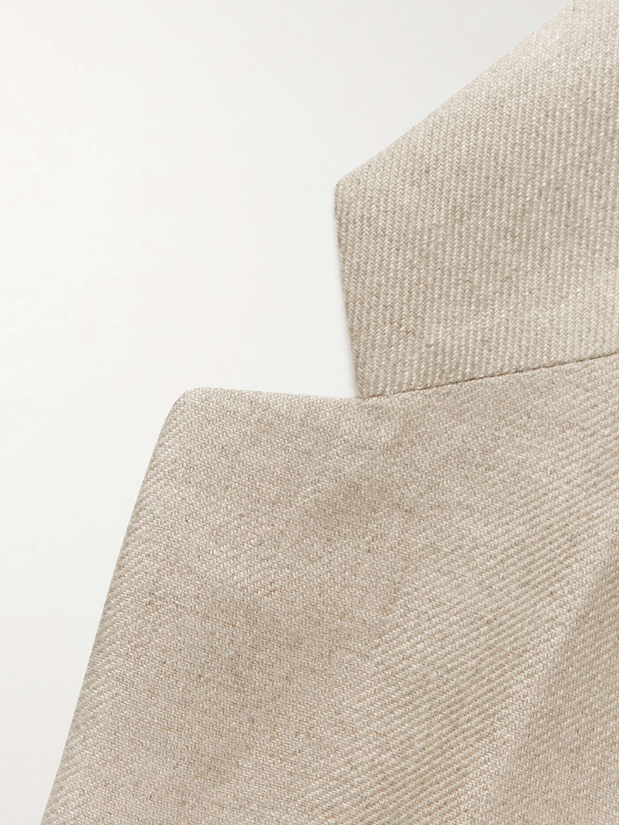 LORO PIANA Slim-Fit Unstructured Rain System Linen Blazer