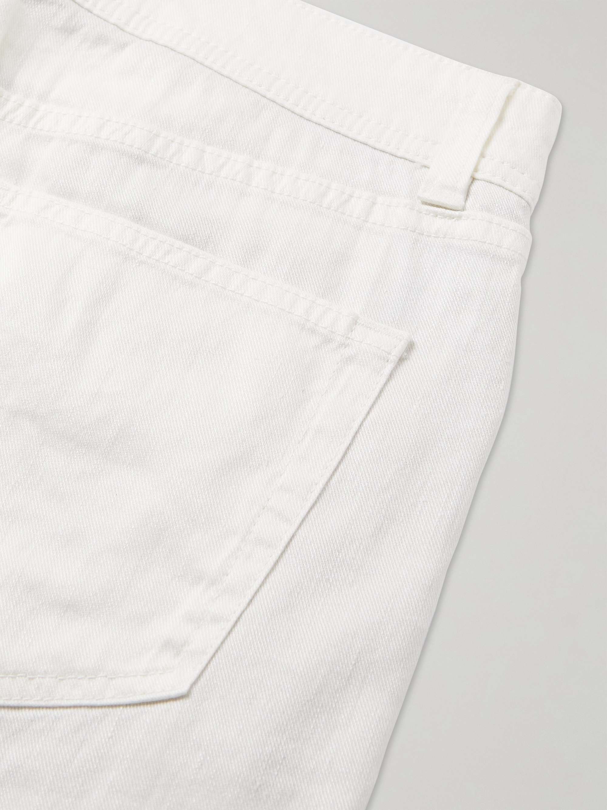 LORO PIANA Slim-Fit Linen-Blend Twill Trousers