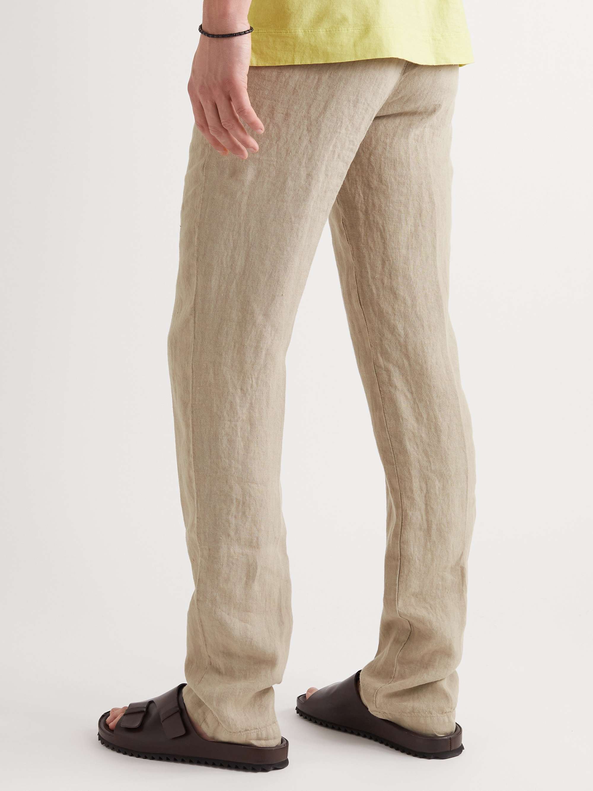 MASSIMO ALBA Straight-Leg Linen Trousers