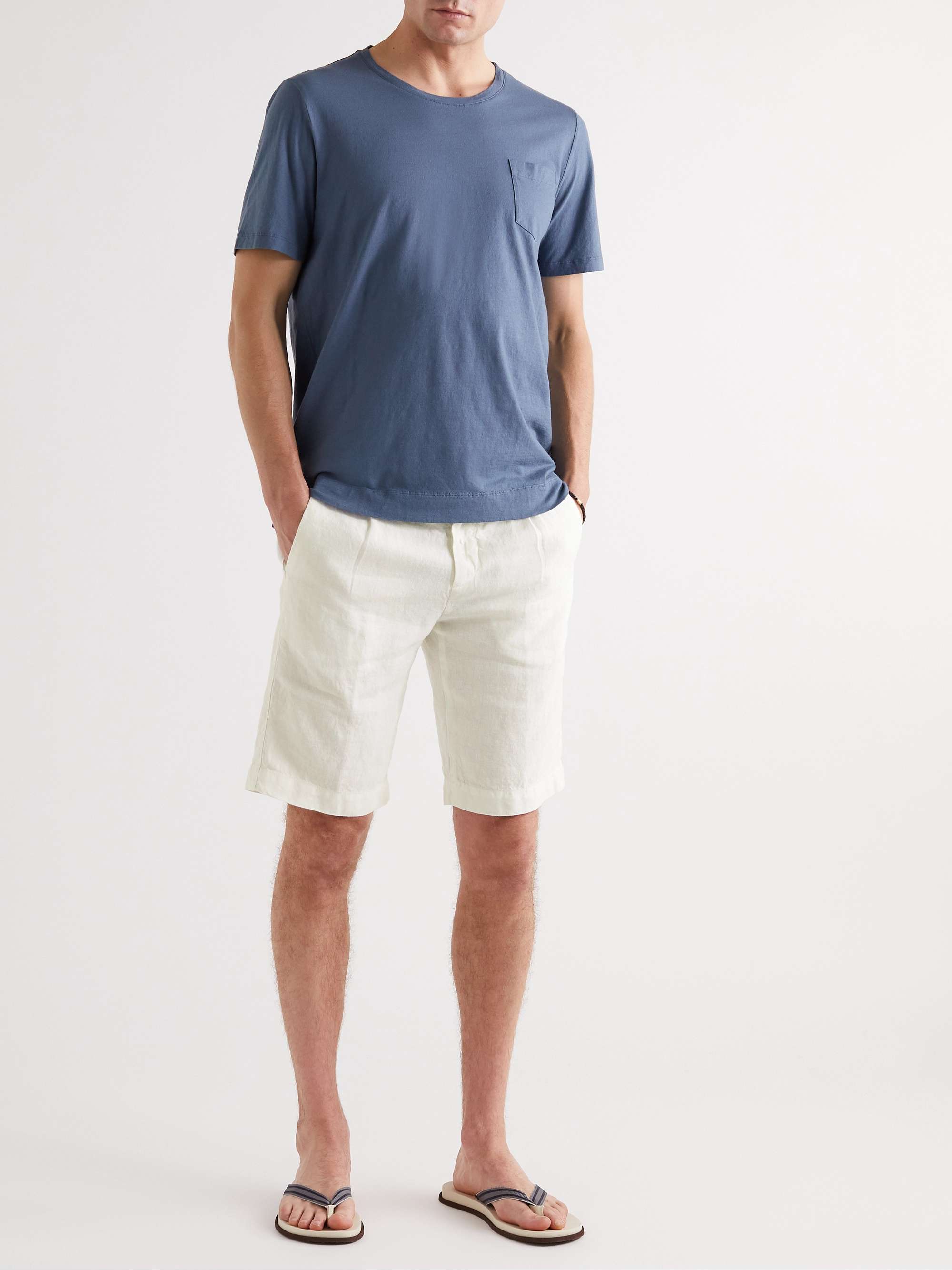 MASSIMO ALBA Straight-Leg Linen Shorts