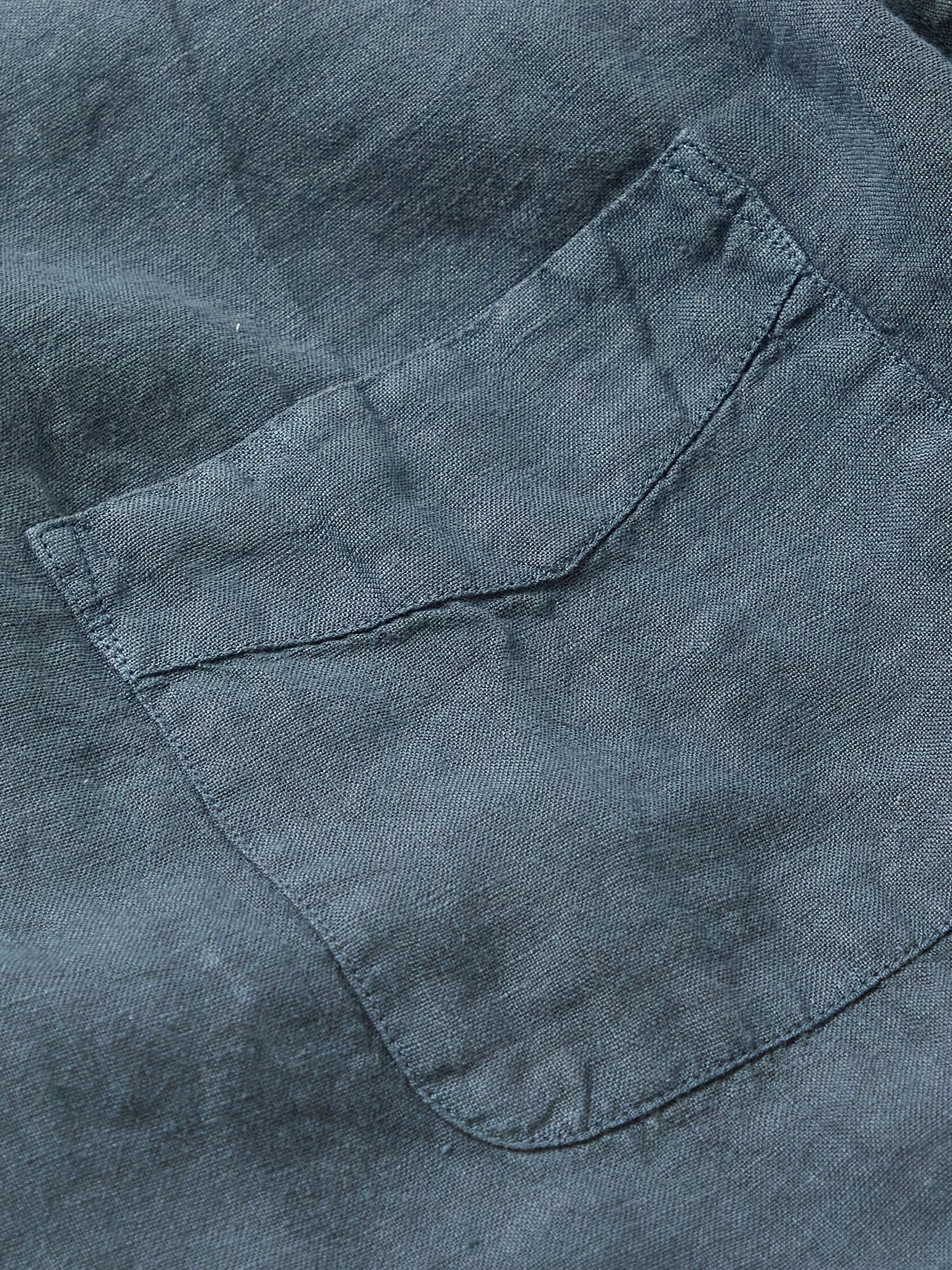 MASSIMO ALBA Revere Linen-Gauze Shirt