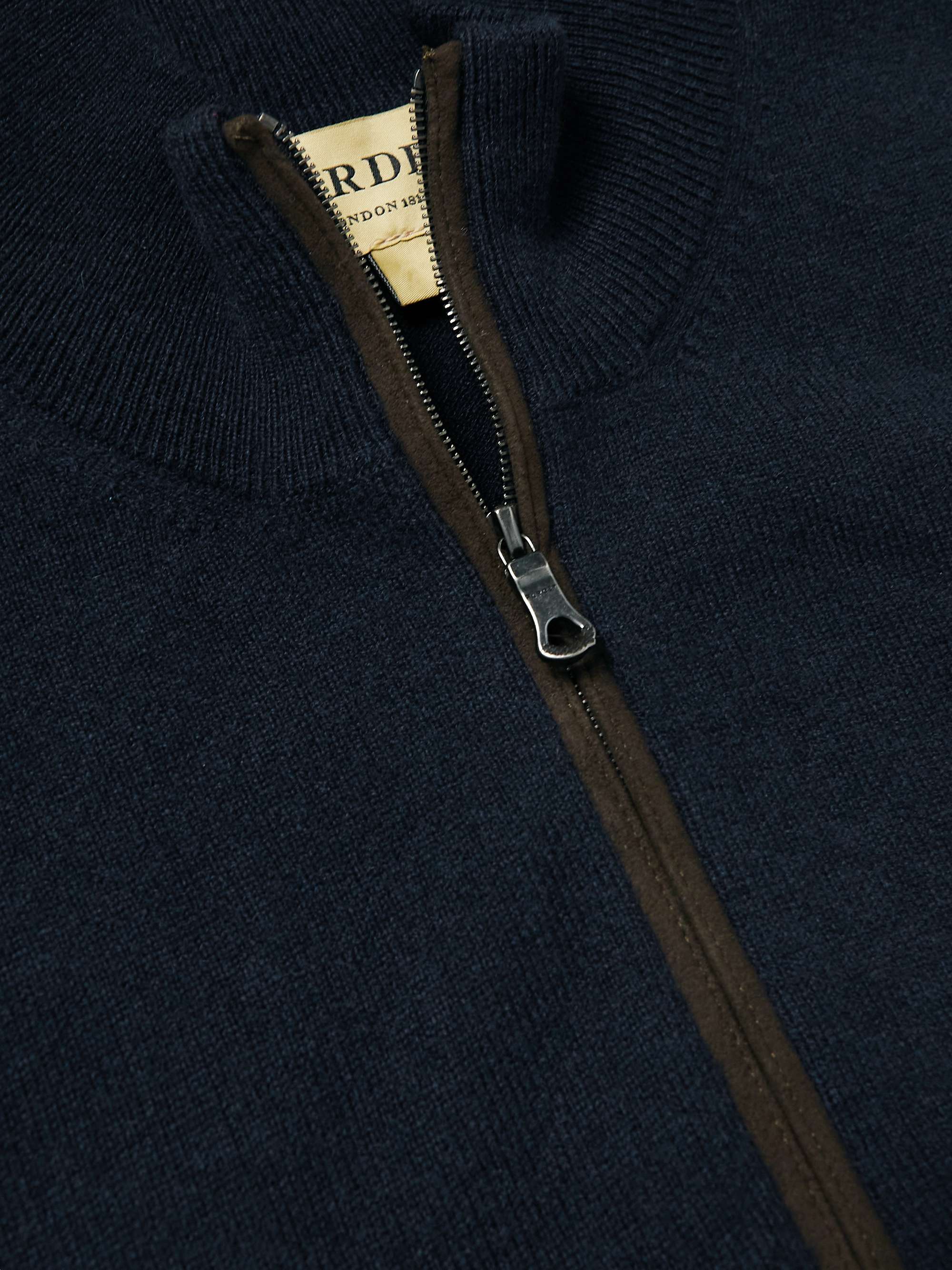 PURDEY Cashmere Half-Zip Sweater
