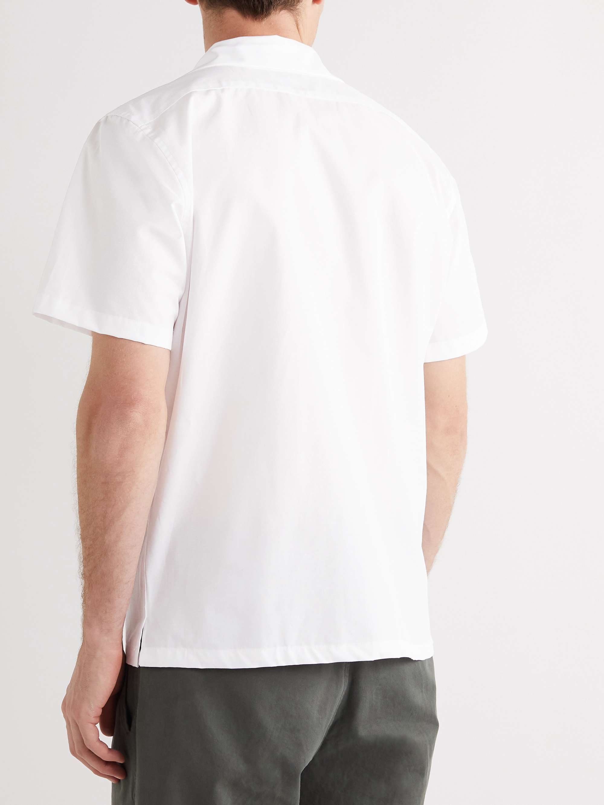 RICHARD JAMES Convertible-Collar Cotton-Twill Shirt