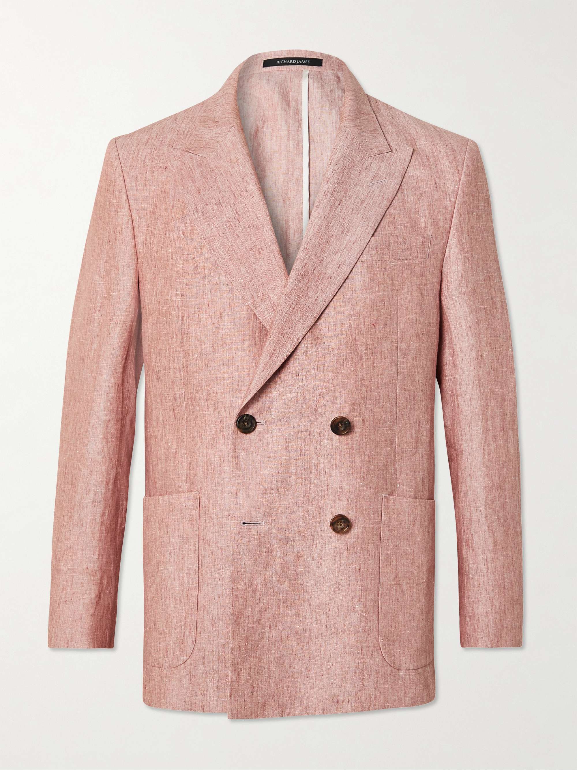 RICHARD JAMES Unstructured Washed-Linen Suit Jacket