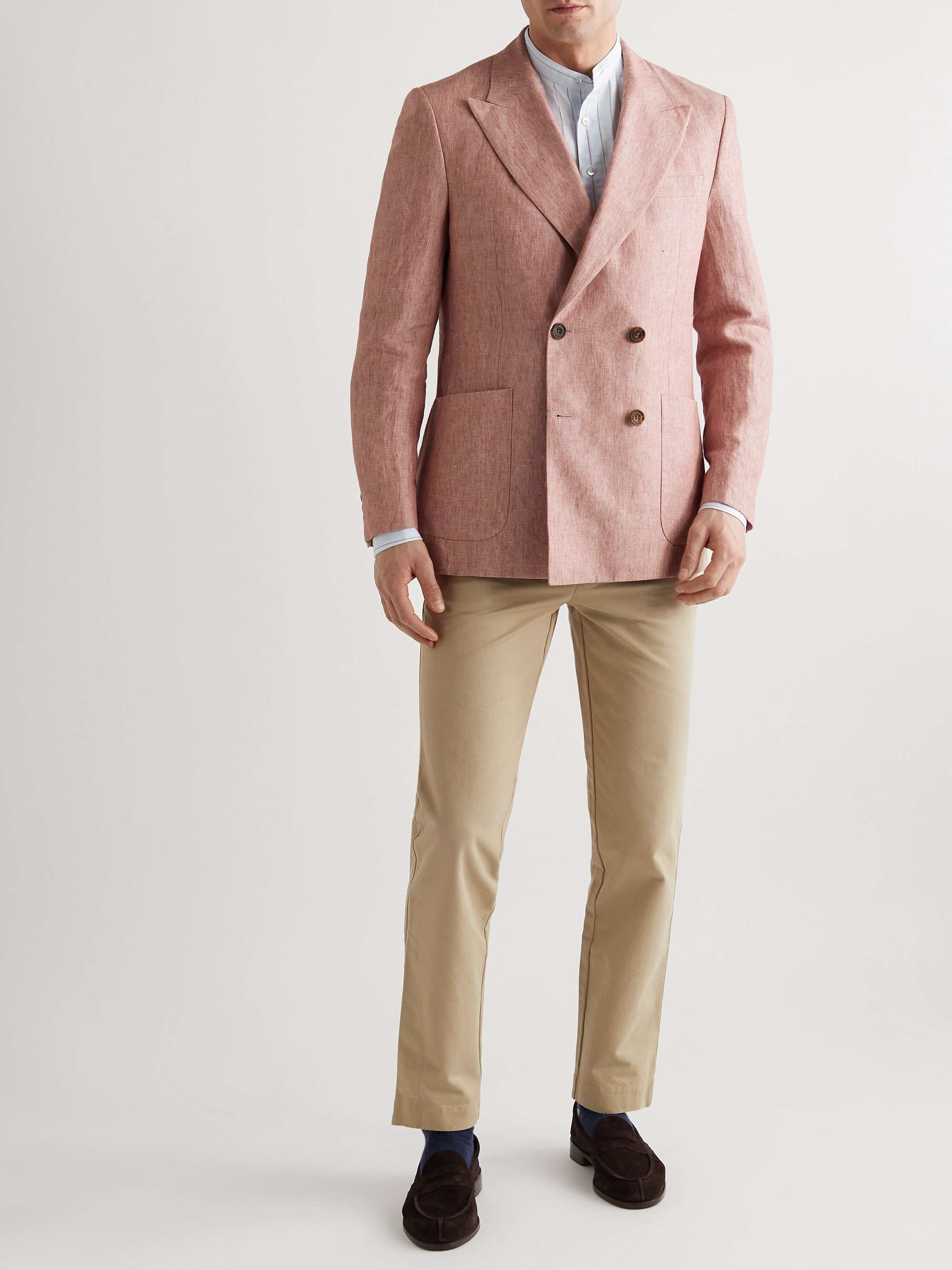RICHARD JAMES Unstructured Washed-Linen Suit Jacket