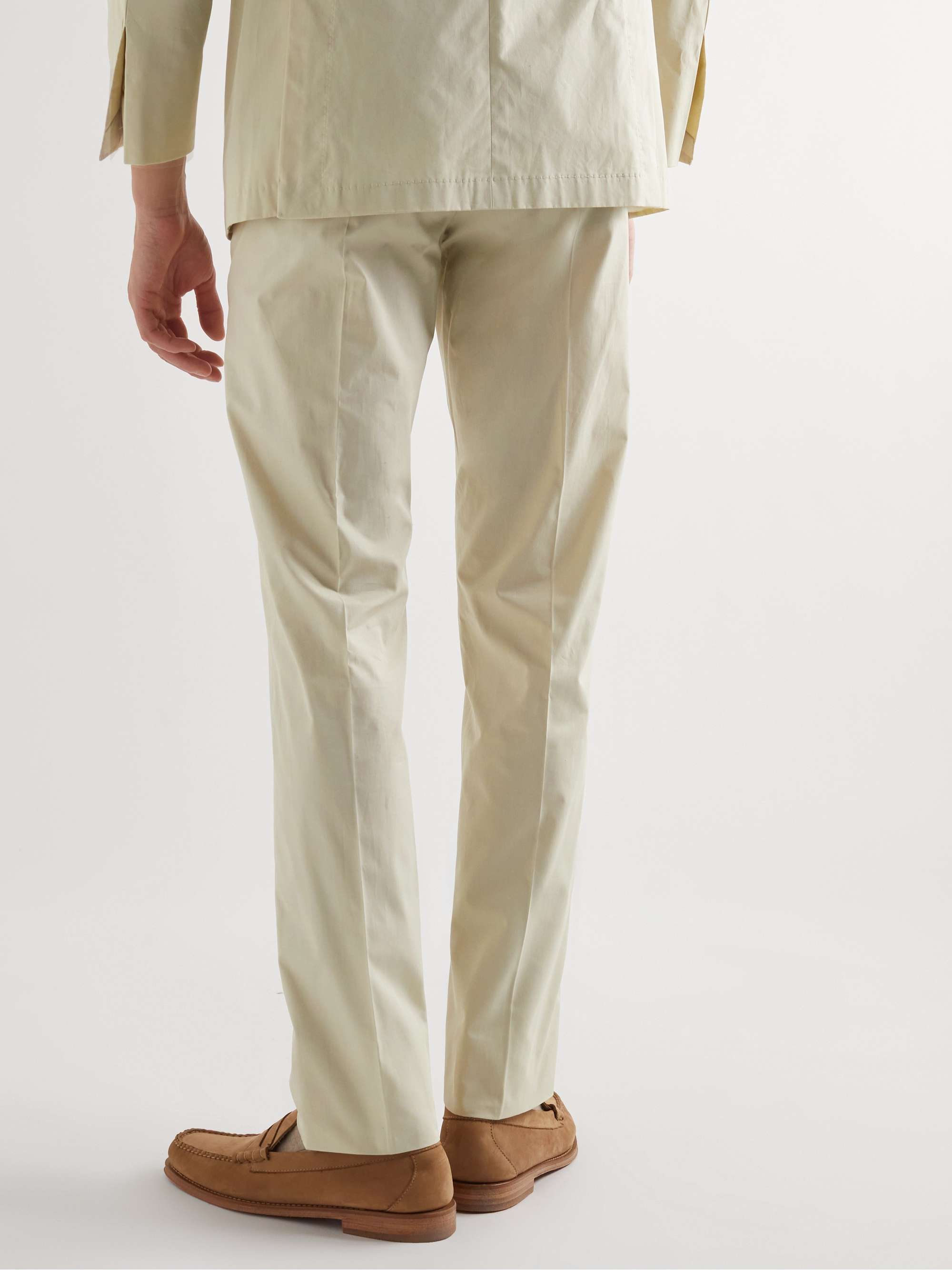 SID MASHBURN Virgil No 2 Straight-Leg Cotton-Poplin Suit Trousers