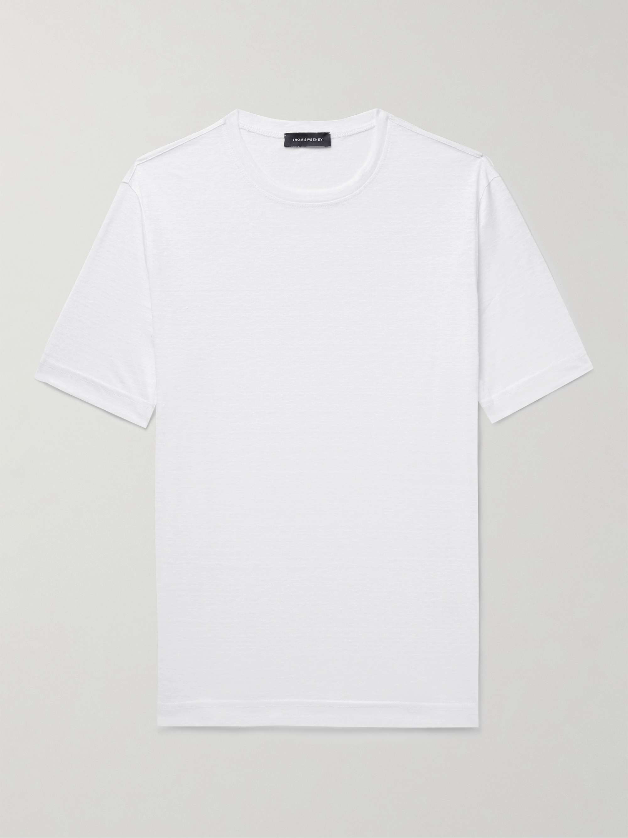 THOM SWEENEY Slub Linen T-Shirt